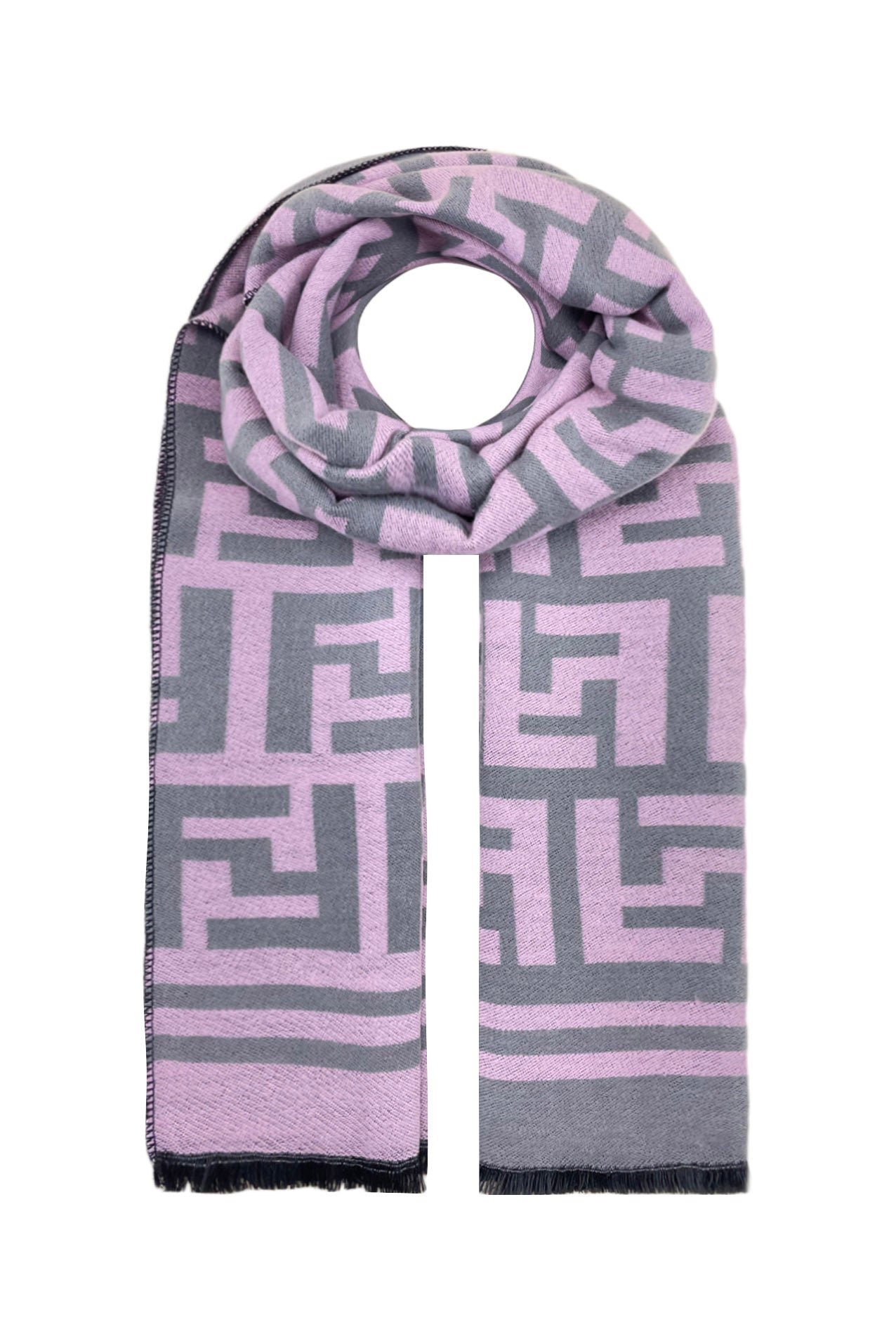 SF21150-603 Geometric Pattern Scarf