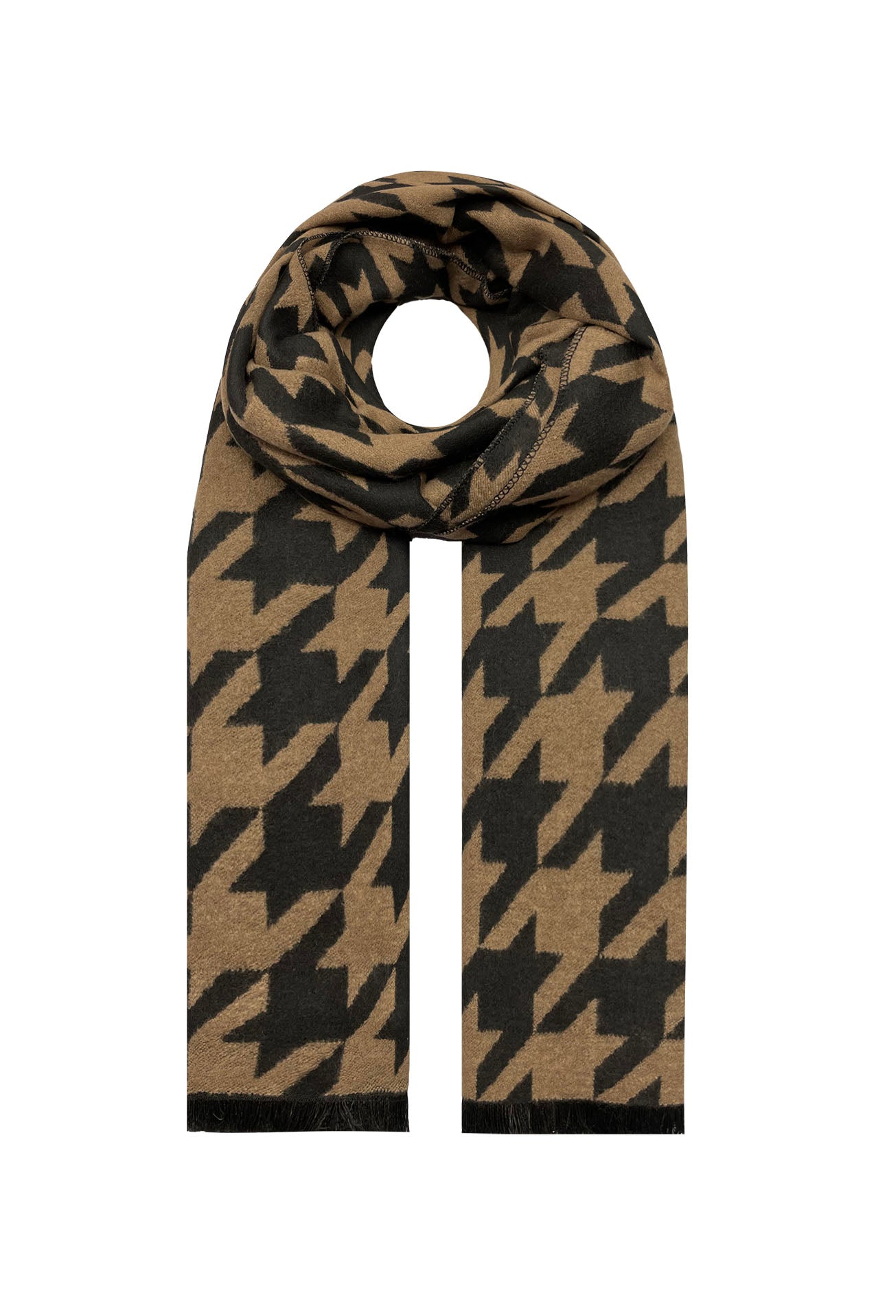 SF21150-604 Abstract Geometric Print Cotton Mix scarf