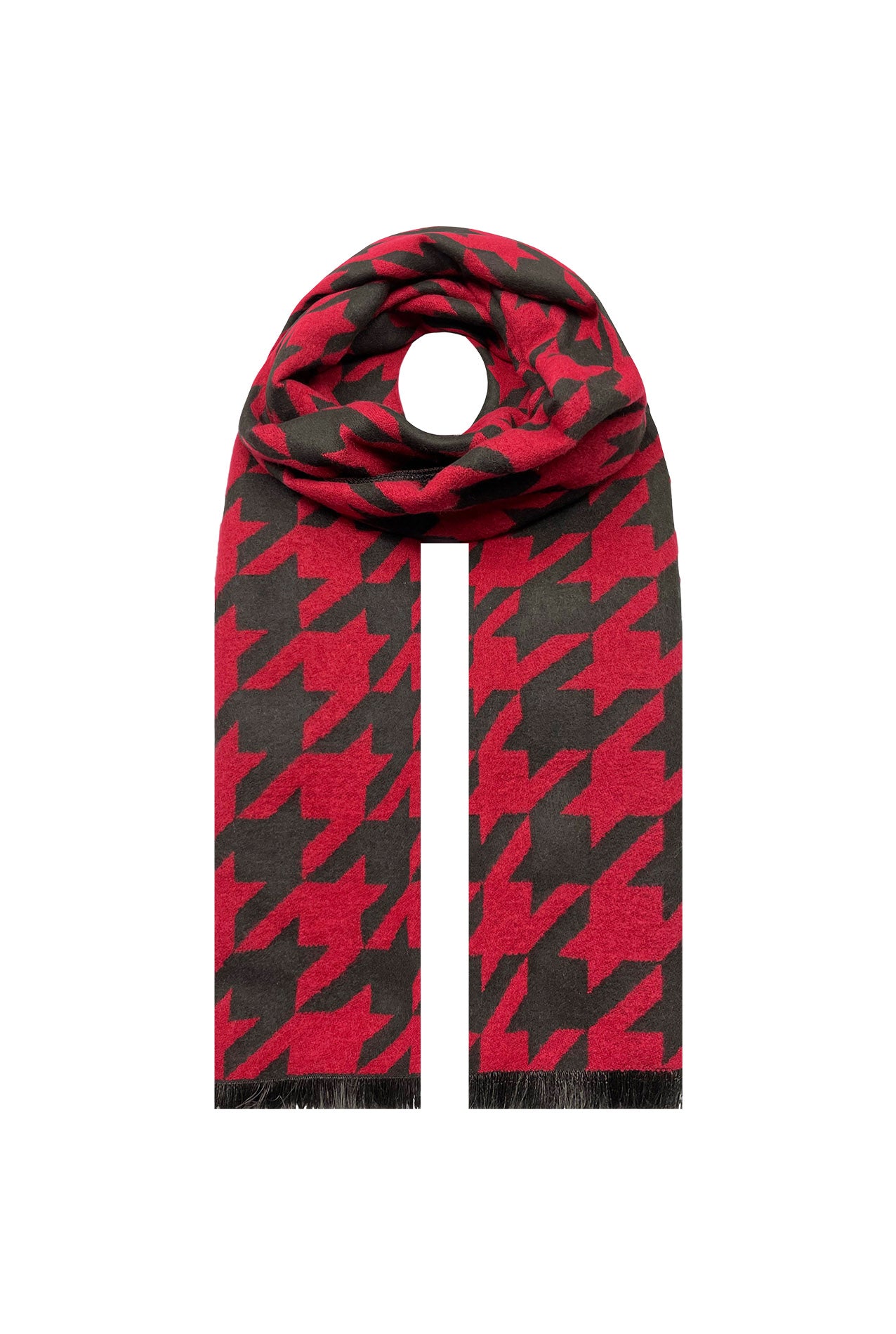 SF21150-604 Abstract Geometric Print Cotton Mix scarf