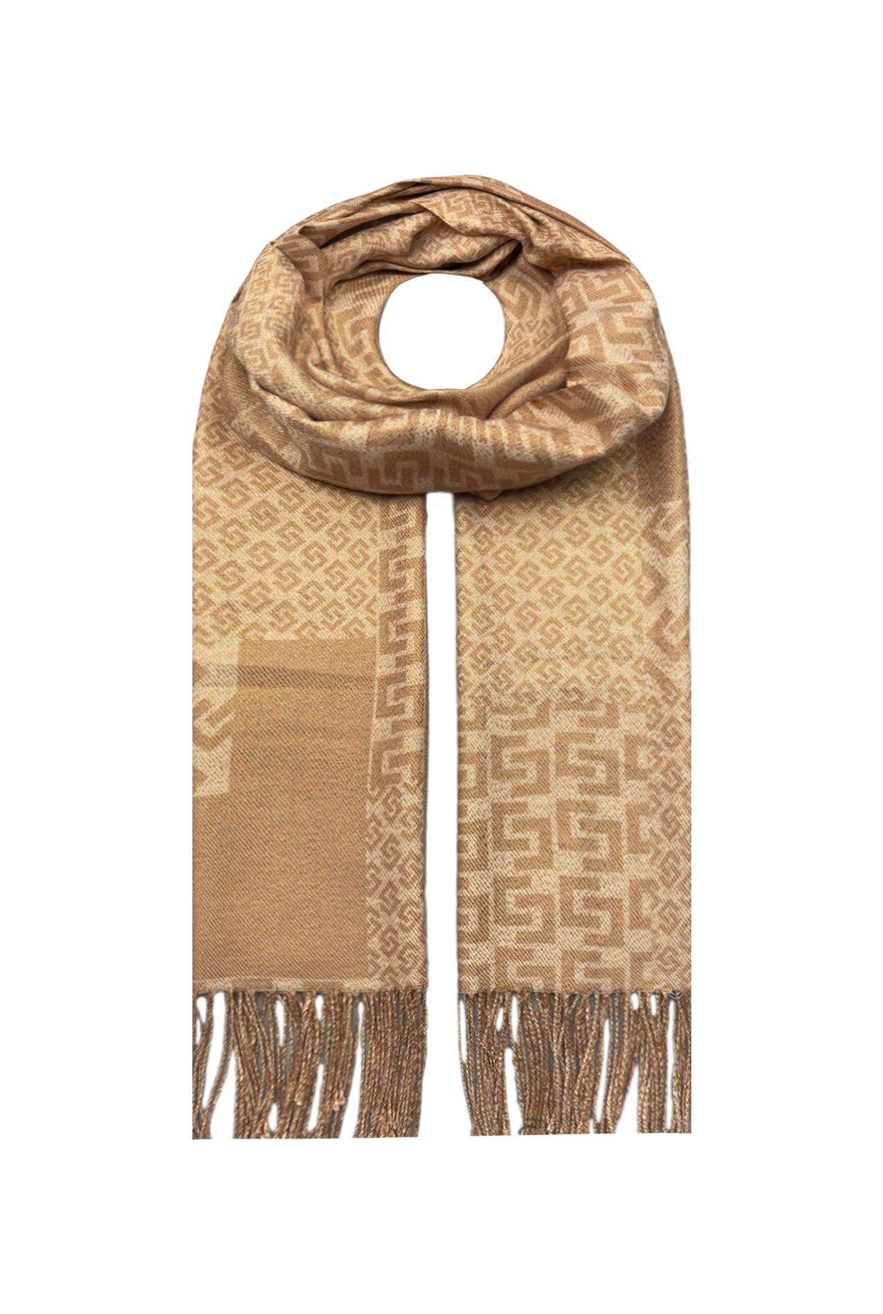 SF21180-343 Multi-Pattern Mix Wool Scarf