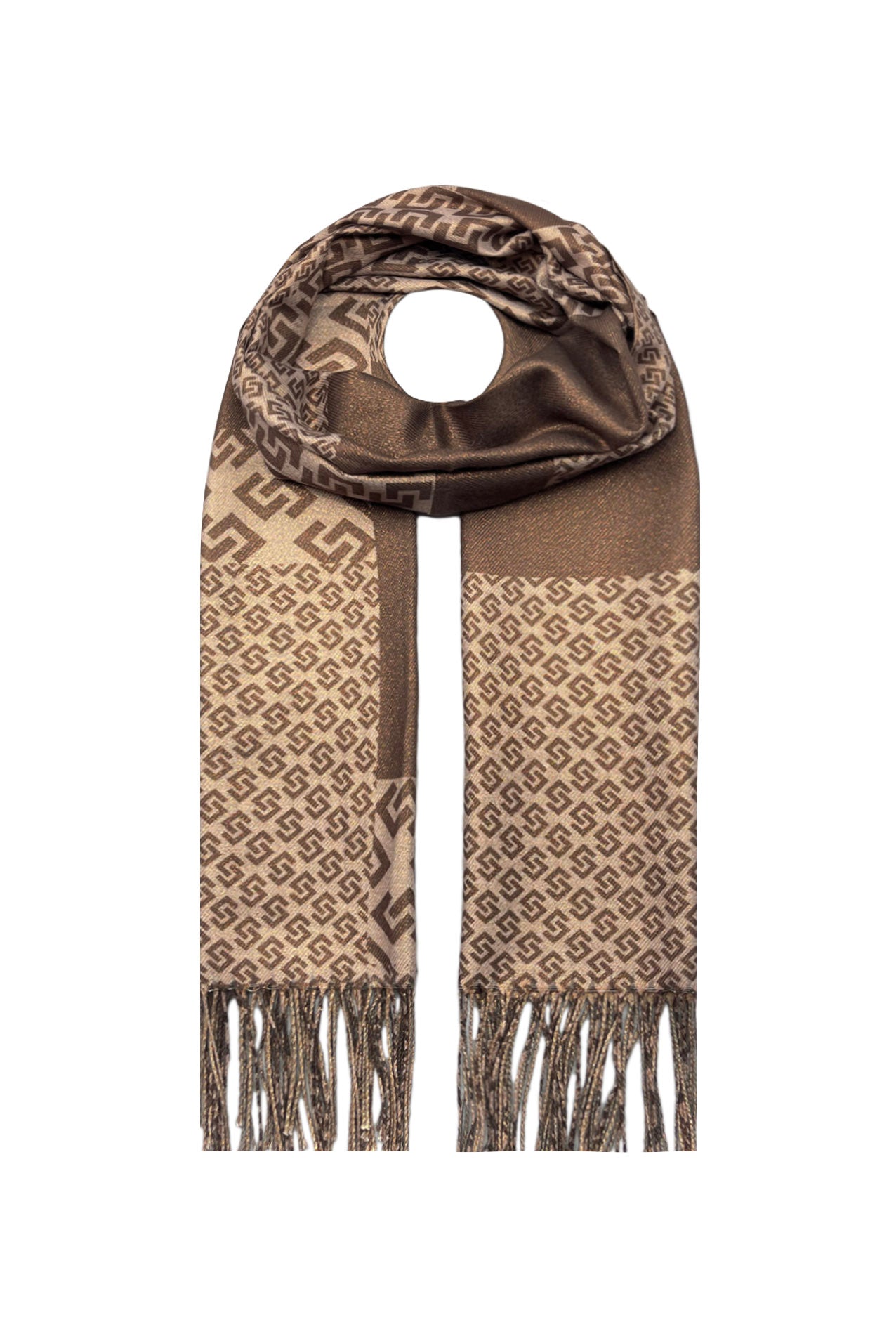 SF21180-343 Multi-Pattern Mix Wool Scarf