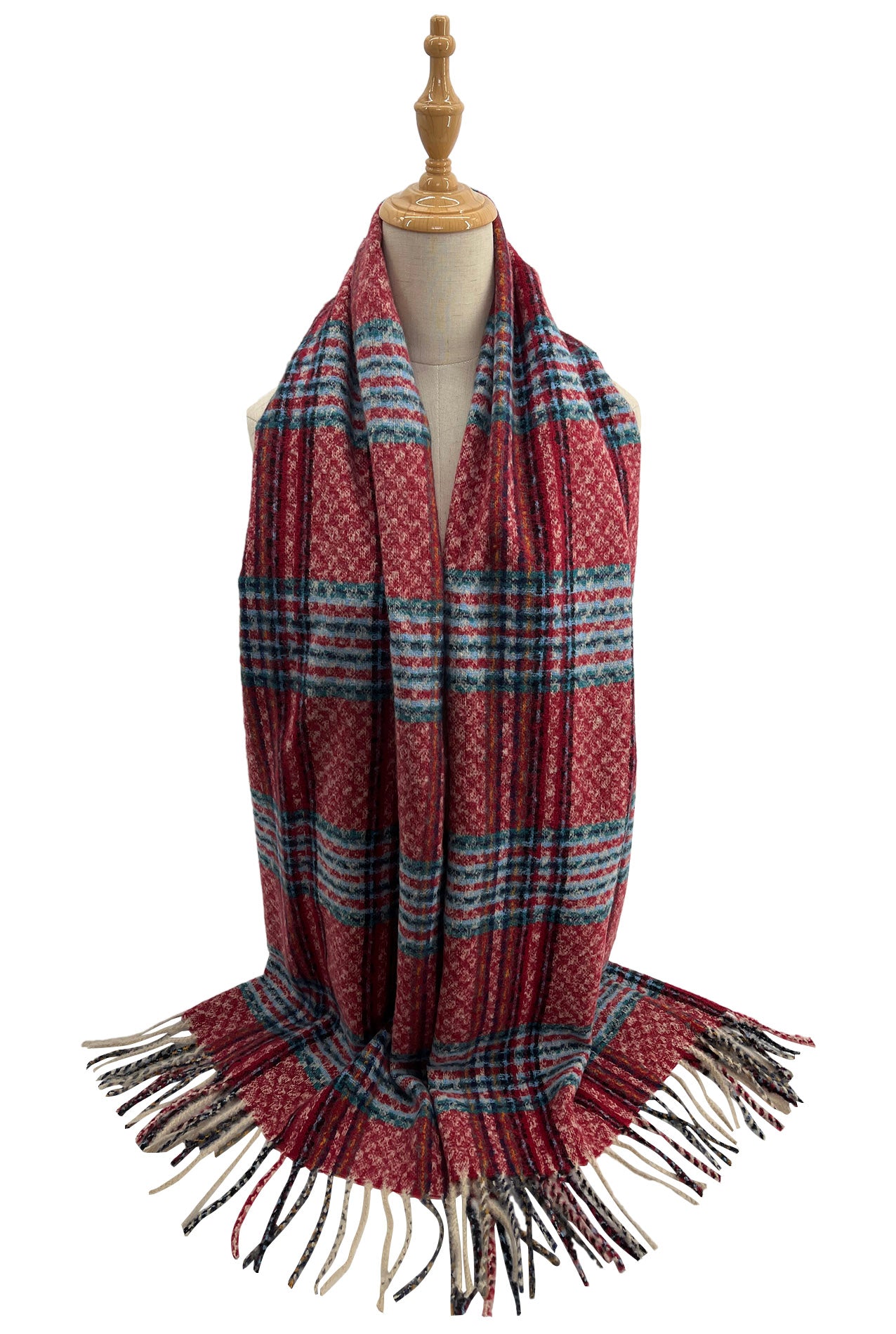 SF2125-711 Tartan Check Print Scarf