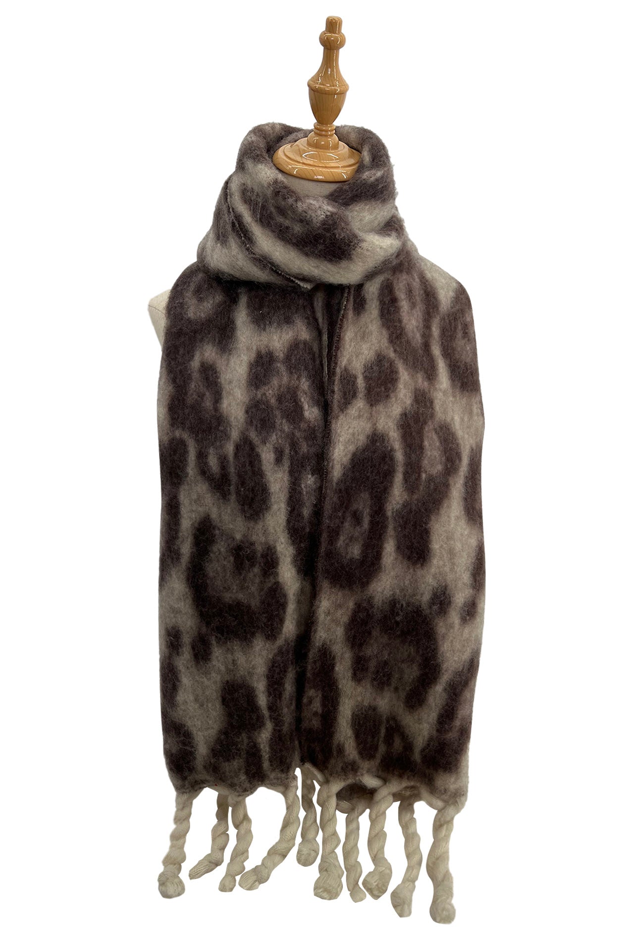 SF2180-756 Large Leopard Print Blanket Scarf