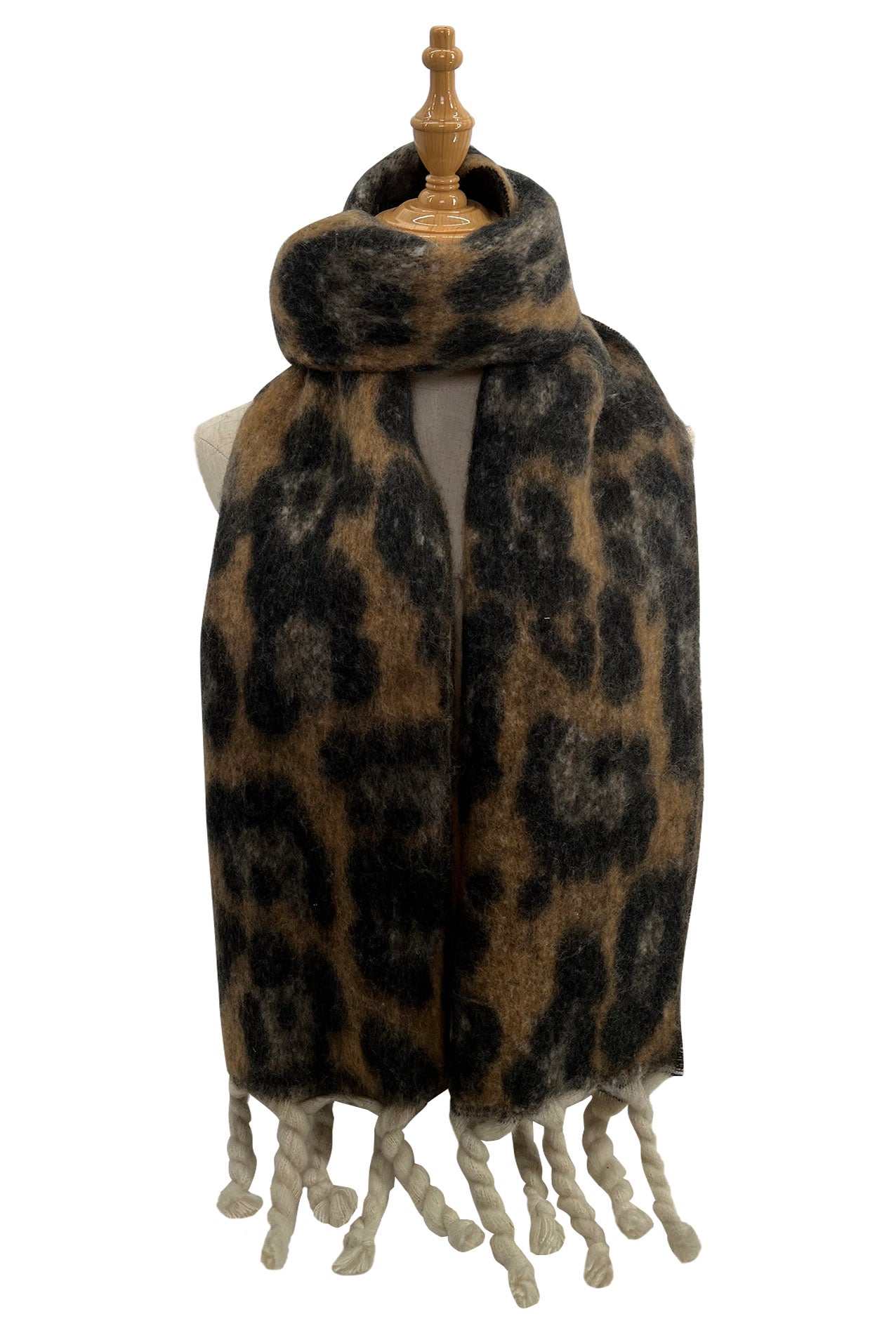 SF2180-756 Large Leopard Print Blanket Scarf