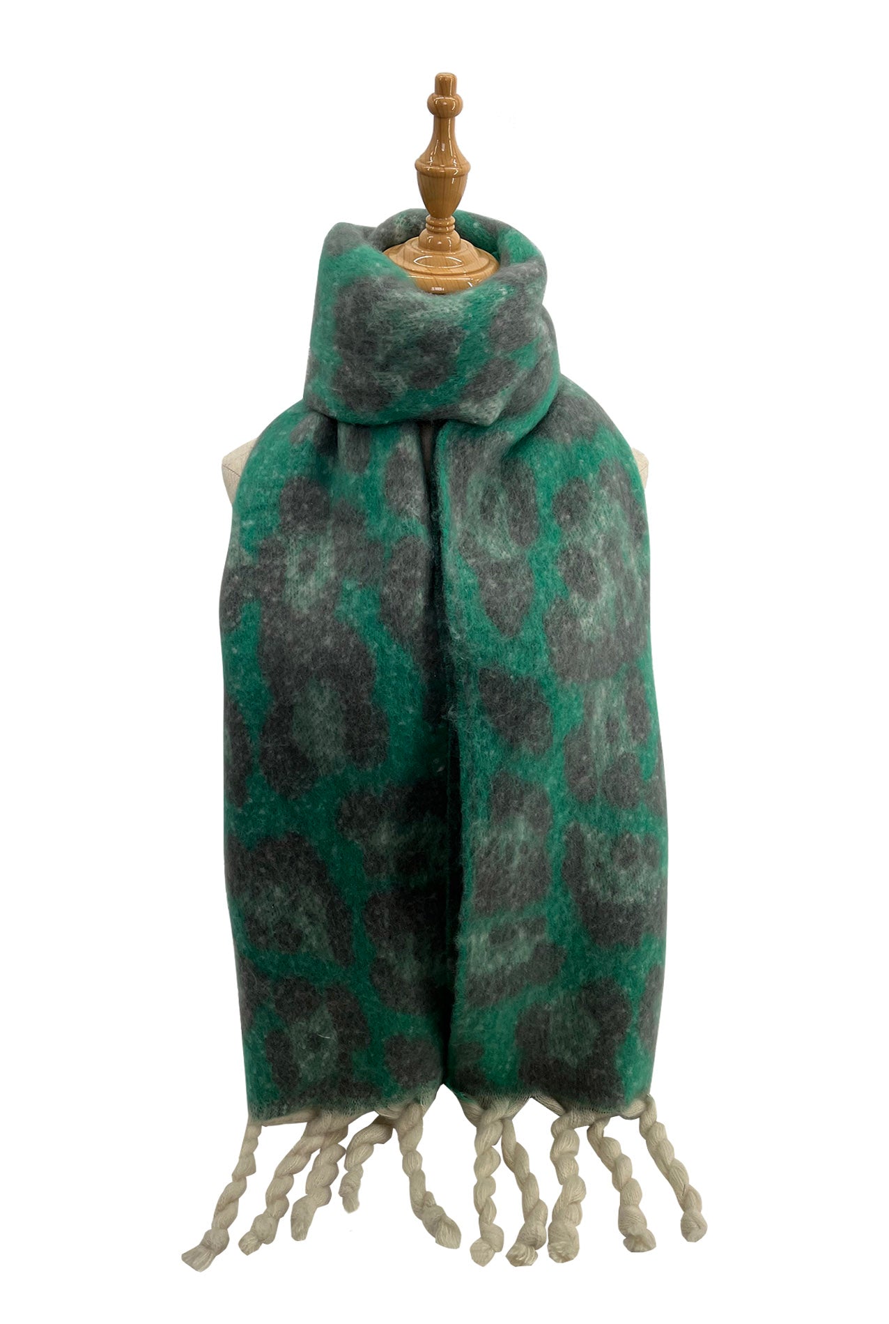 SF2180-756 Large Leopard Print Blanket Scarf