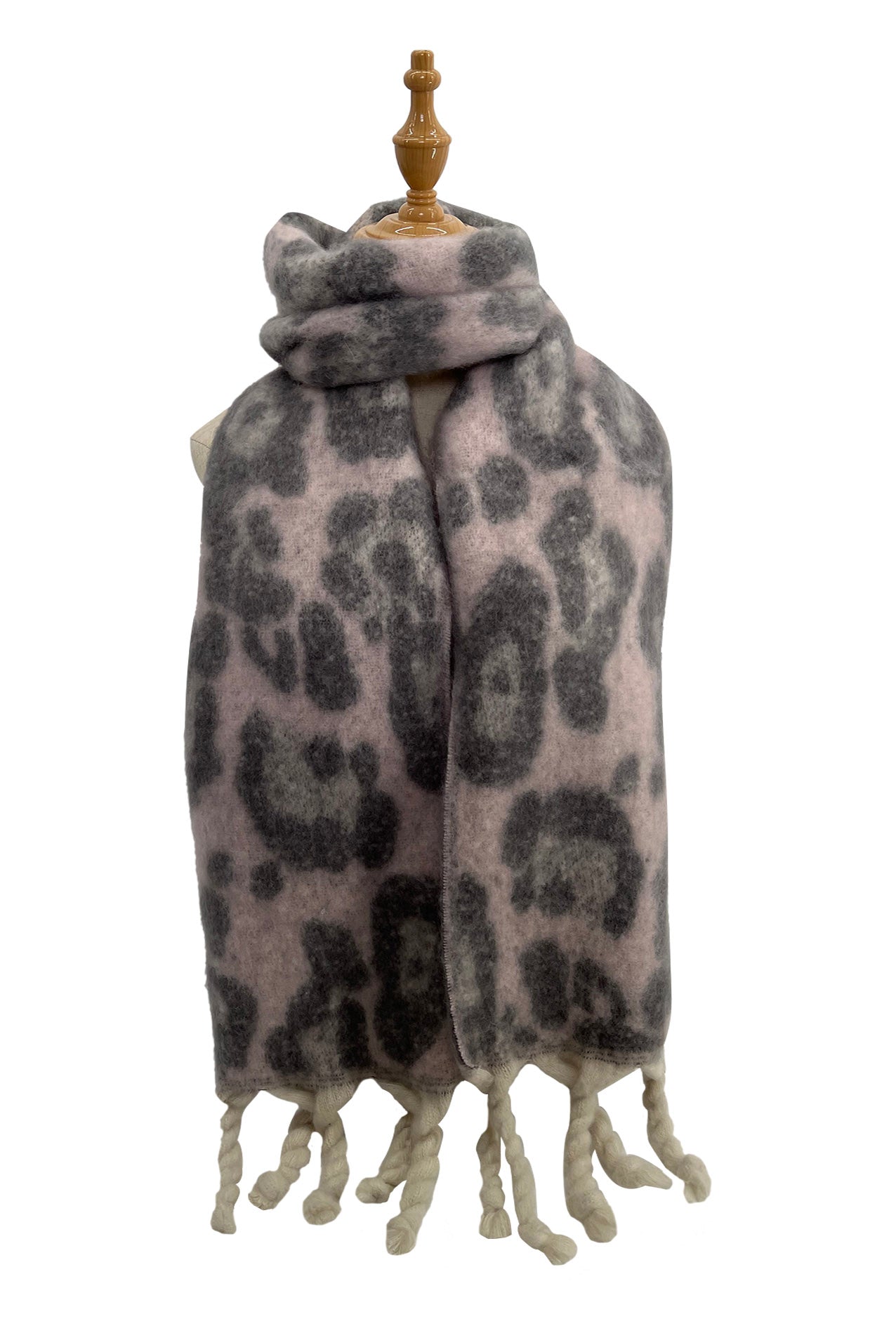 SF2180-756 Large Leopard Print Blanket Scarf