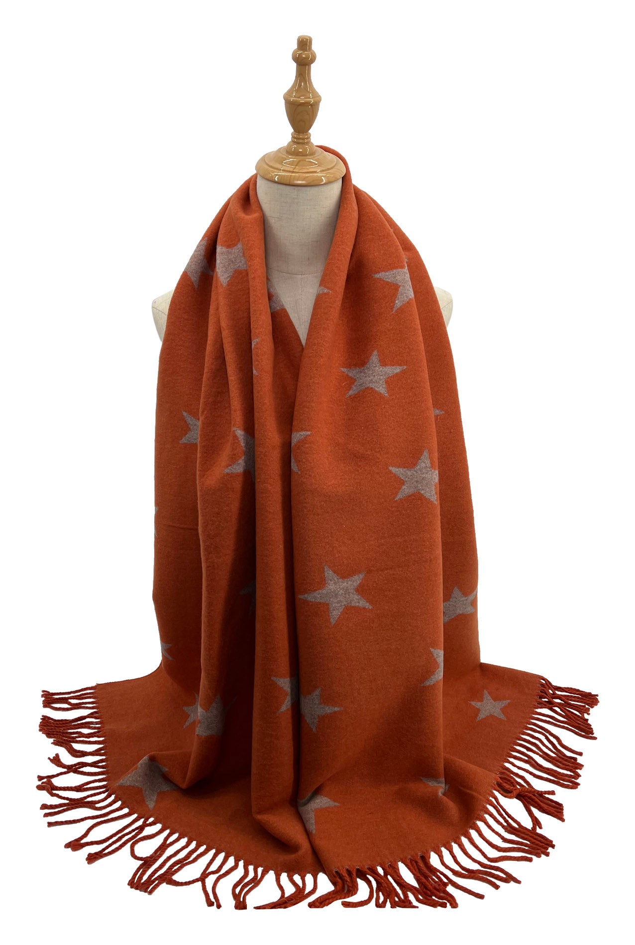 SF2210-703 Multicolour Star Print Mix Wool Scarf