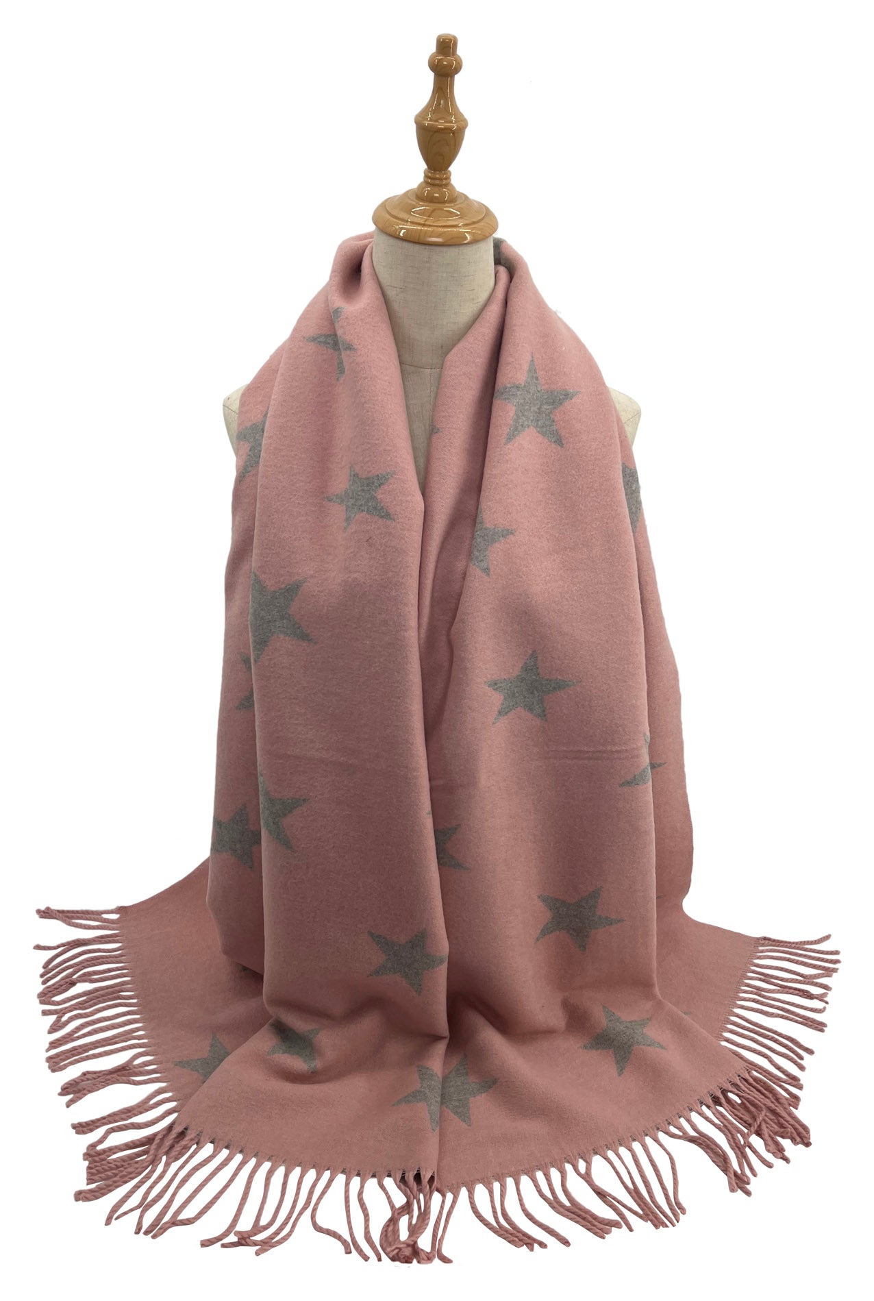 SF2210-703 Multicolour Star Print Mix Wool Scarf