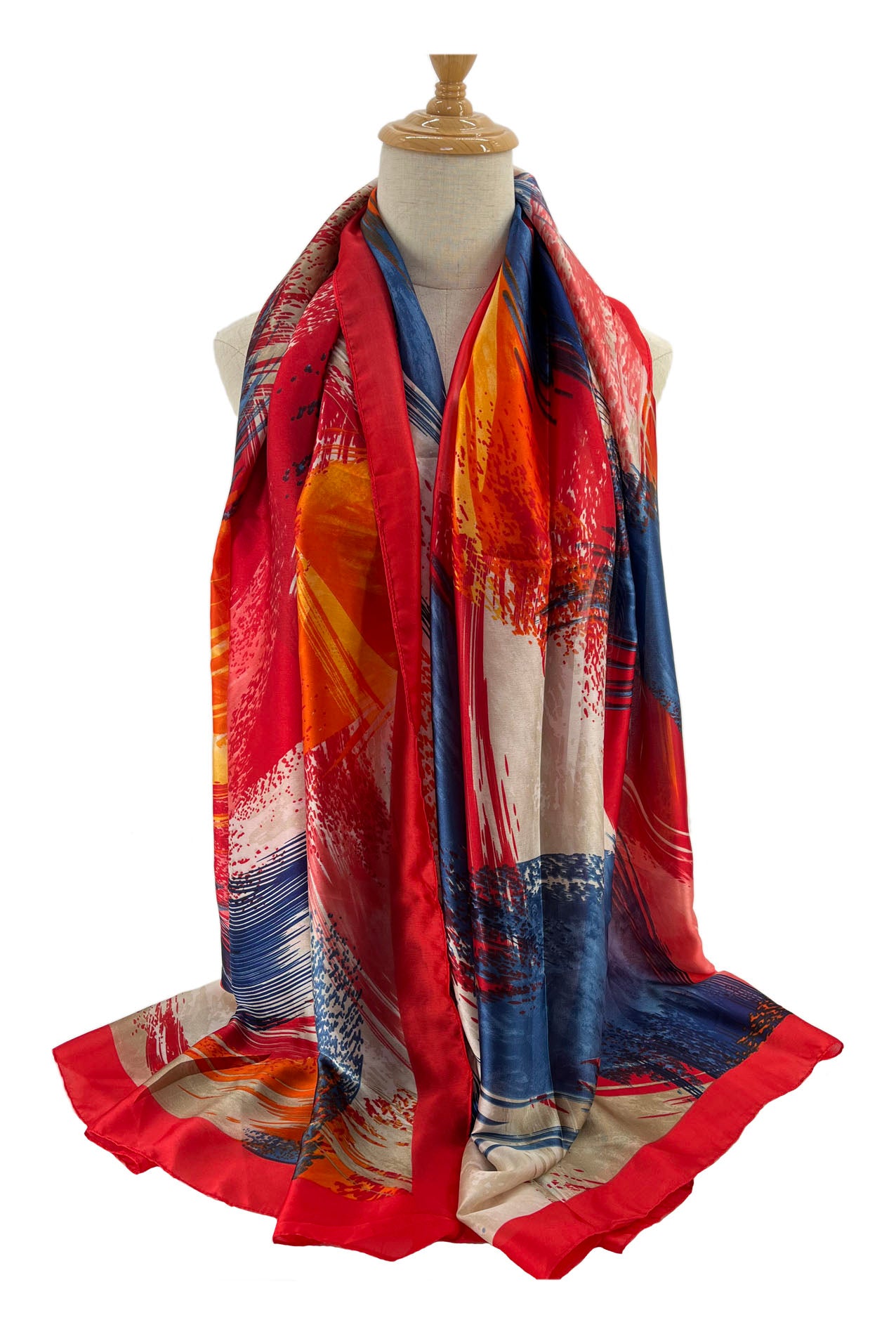 SF2211-689 Colourful Silk Mix Scarf