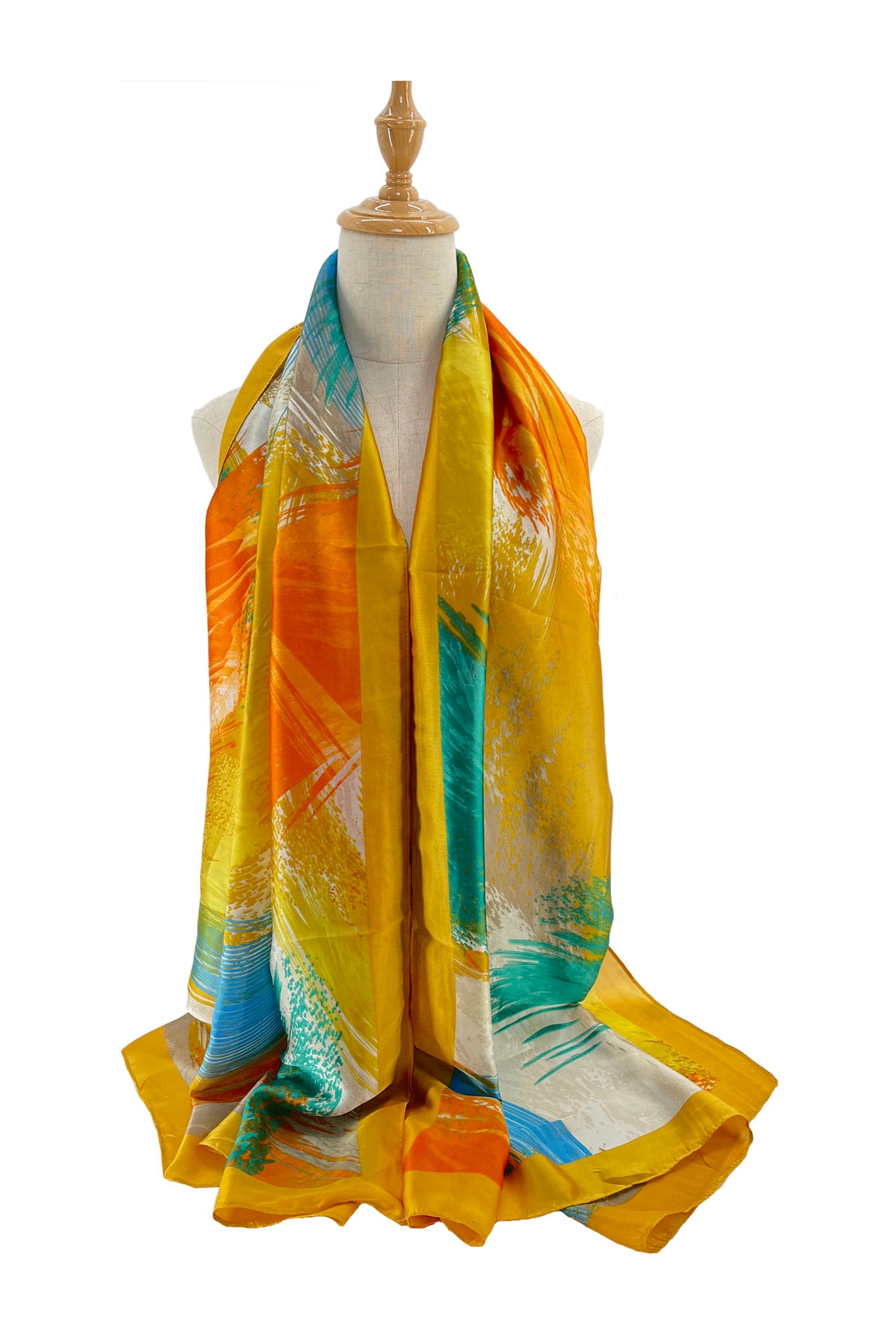 SF2211-689 Colourful Silk Mix Scarf