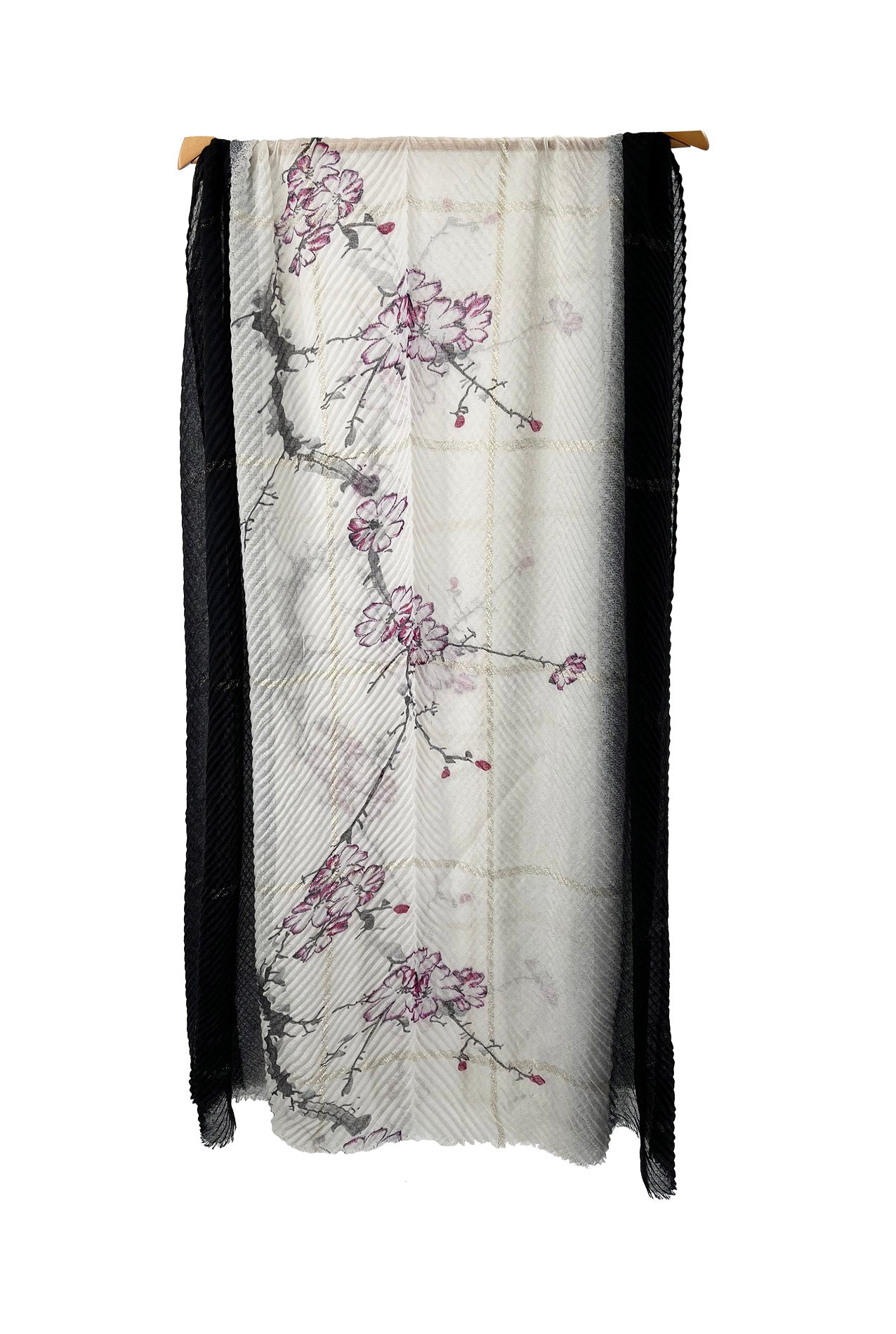 SF2270-666 Multicolour Cherry Blossom Viscose Scarf