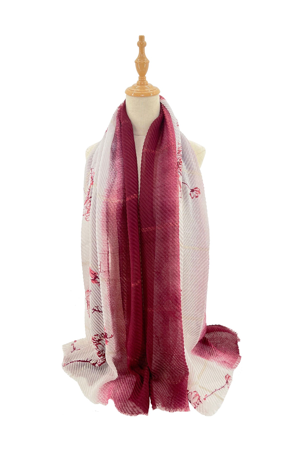 SF2270-666 Multicolour Cherry Blossom Viscose Scarf