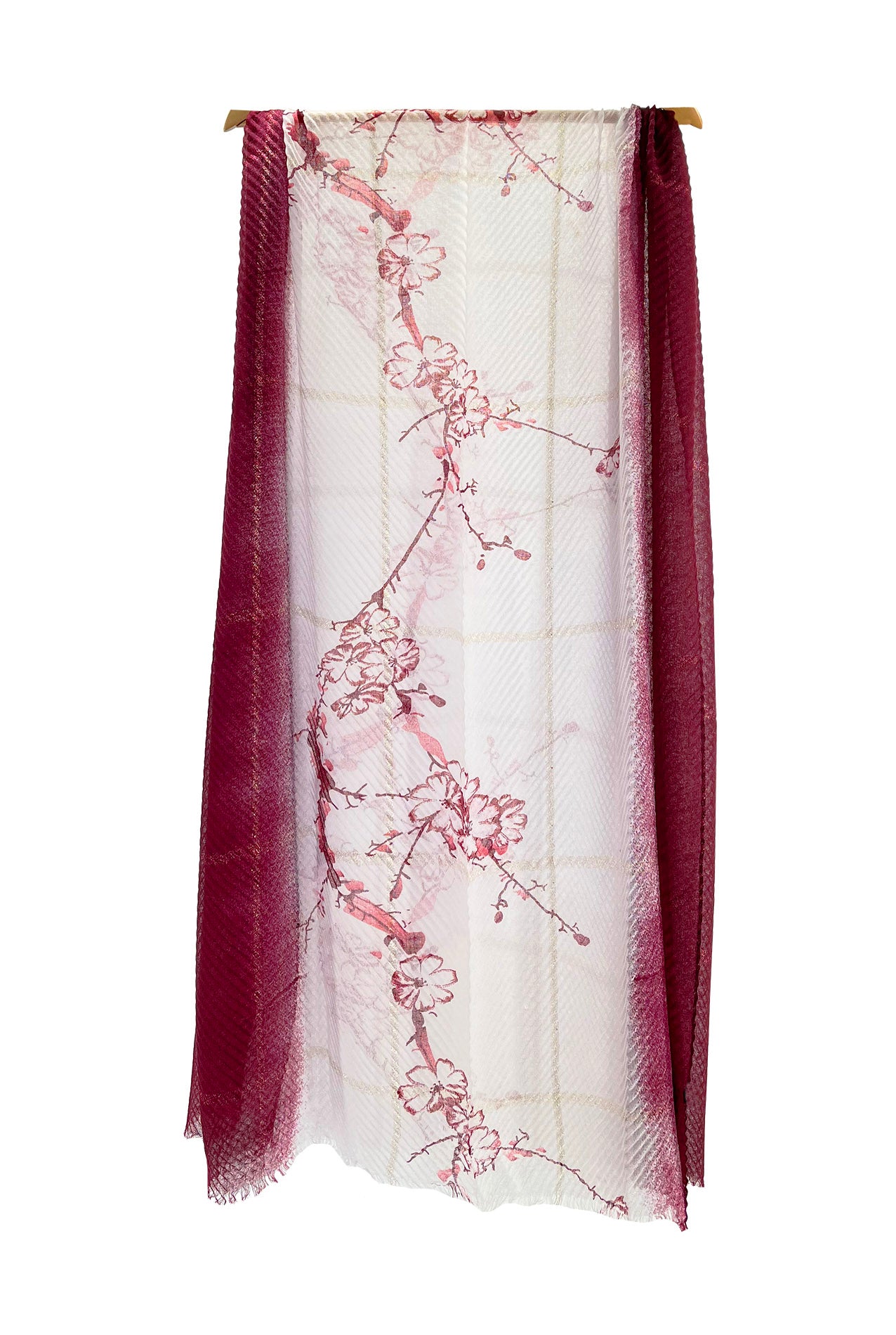 SF2270-666 Multicolour Cherry Blossom Viscose Scarf