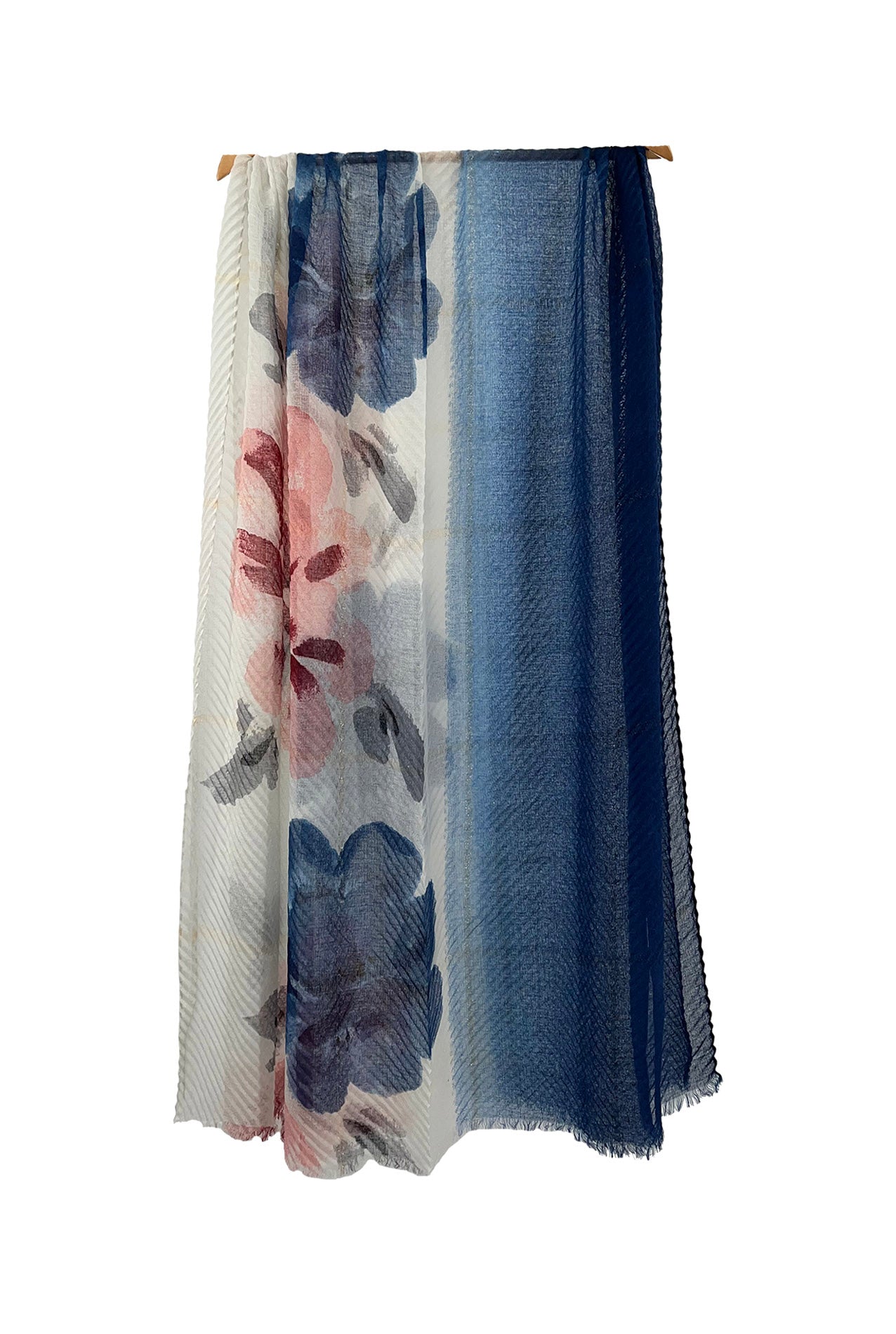 SF2270-667 Large Watercolor Effect Flower Scarf