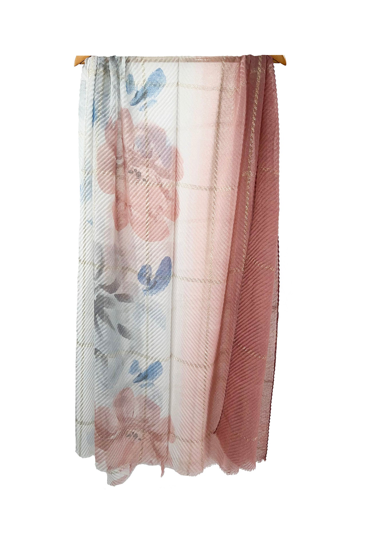 SF2270-667 Large Watercolor Effect Flower Scarf