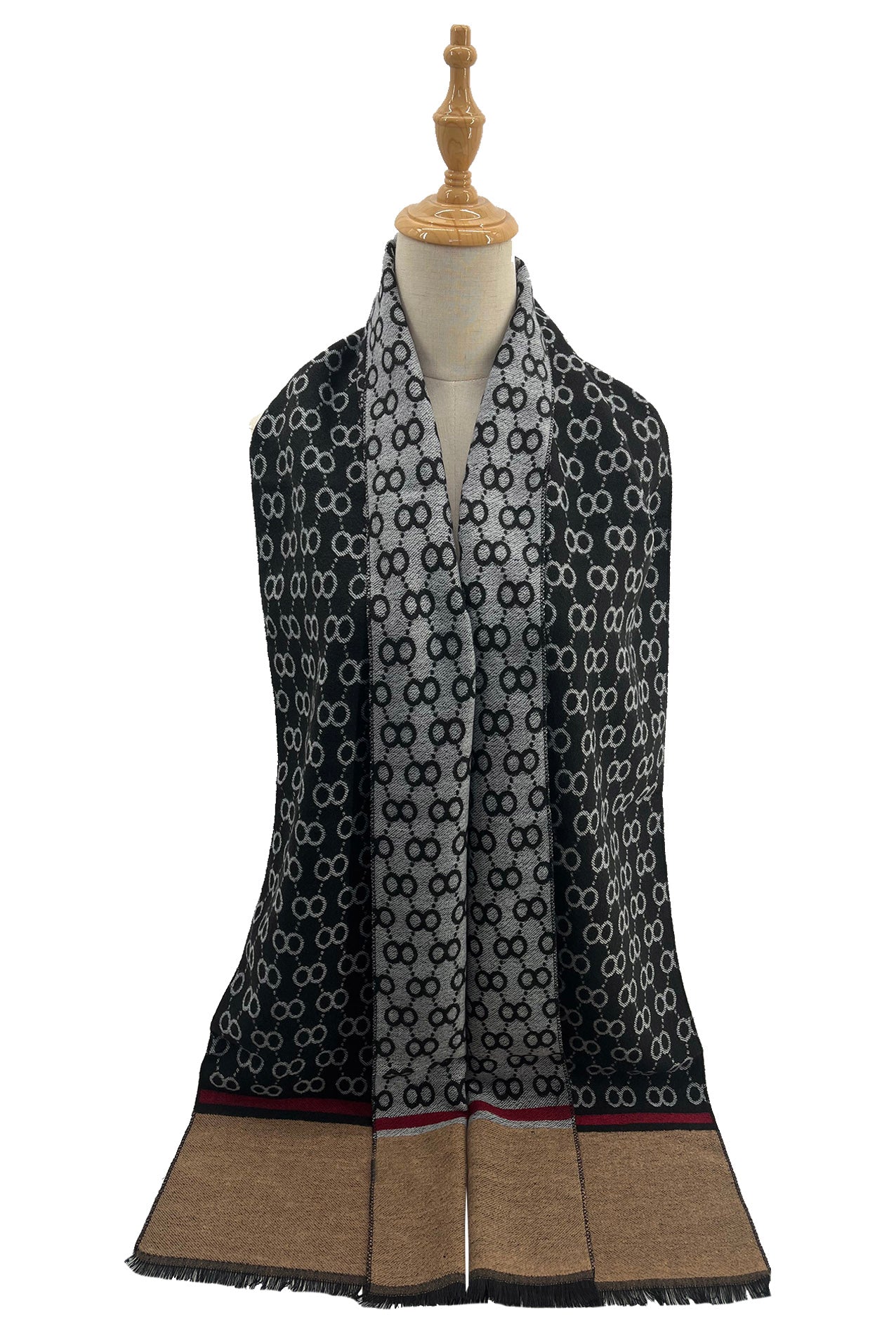 SF2285-760 Geometric Patterned Scarf