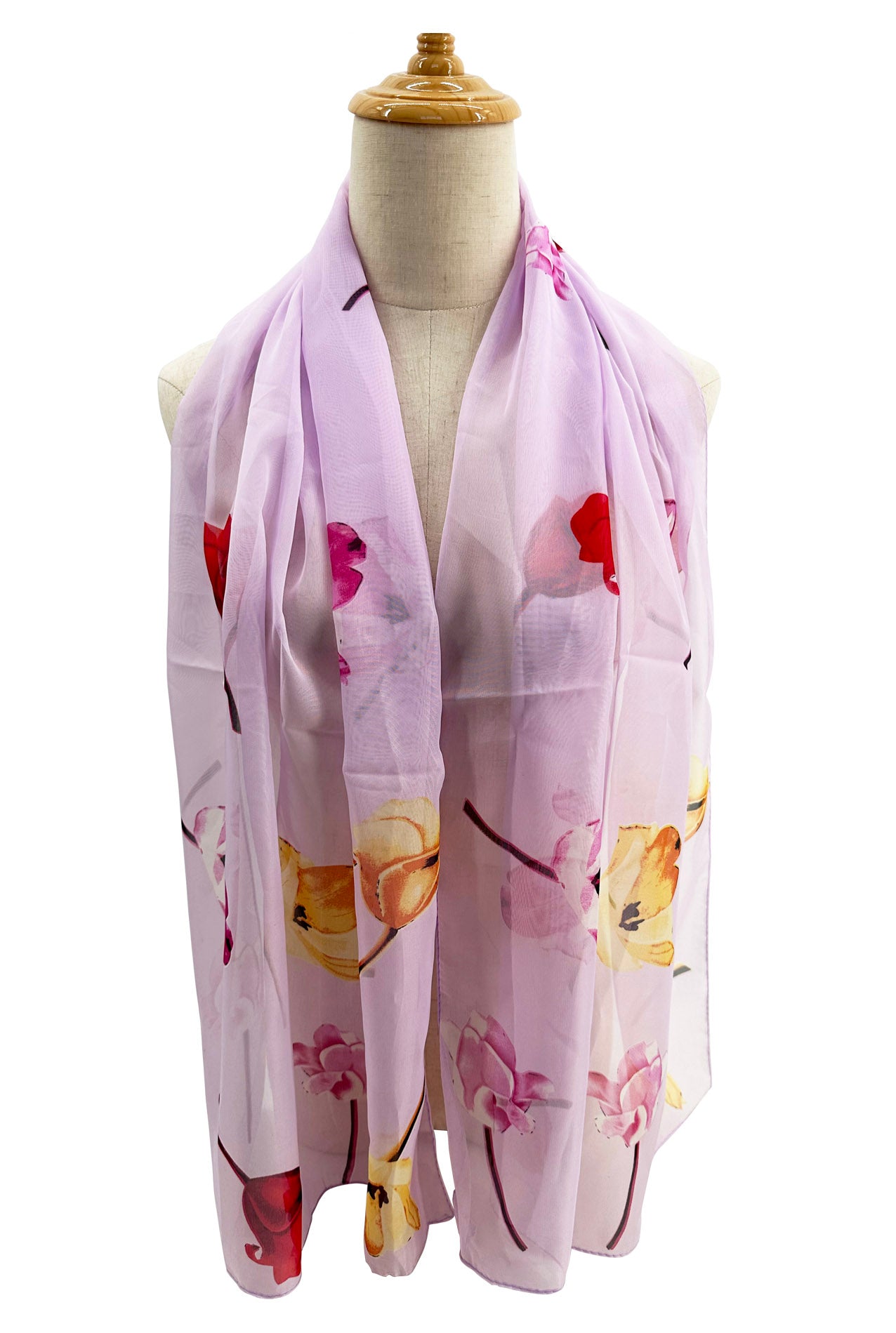 SF2333-830 Colourful Flowers Print Chiffon Scarf