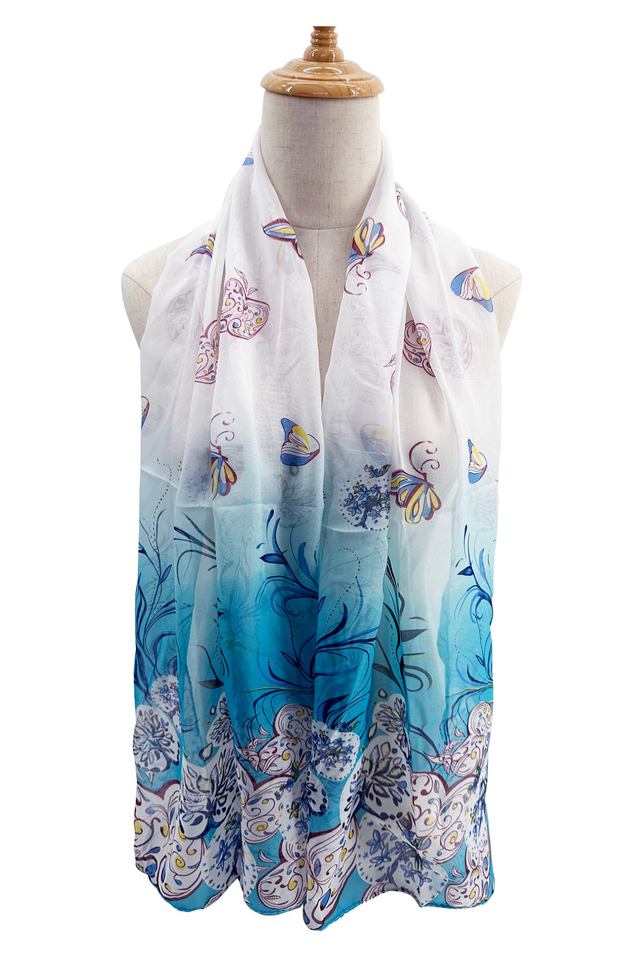 SF2333-834 Butterfly Garden Chiffon Scarves