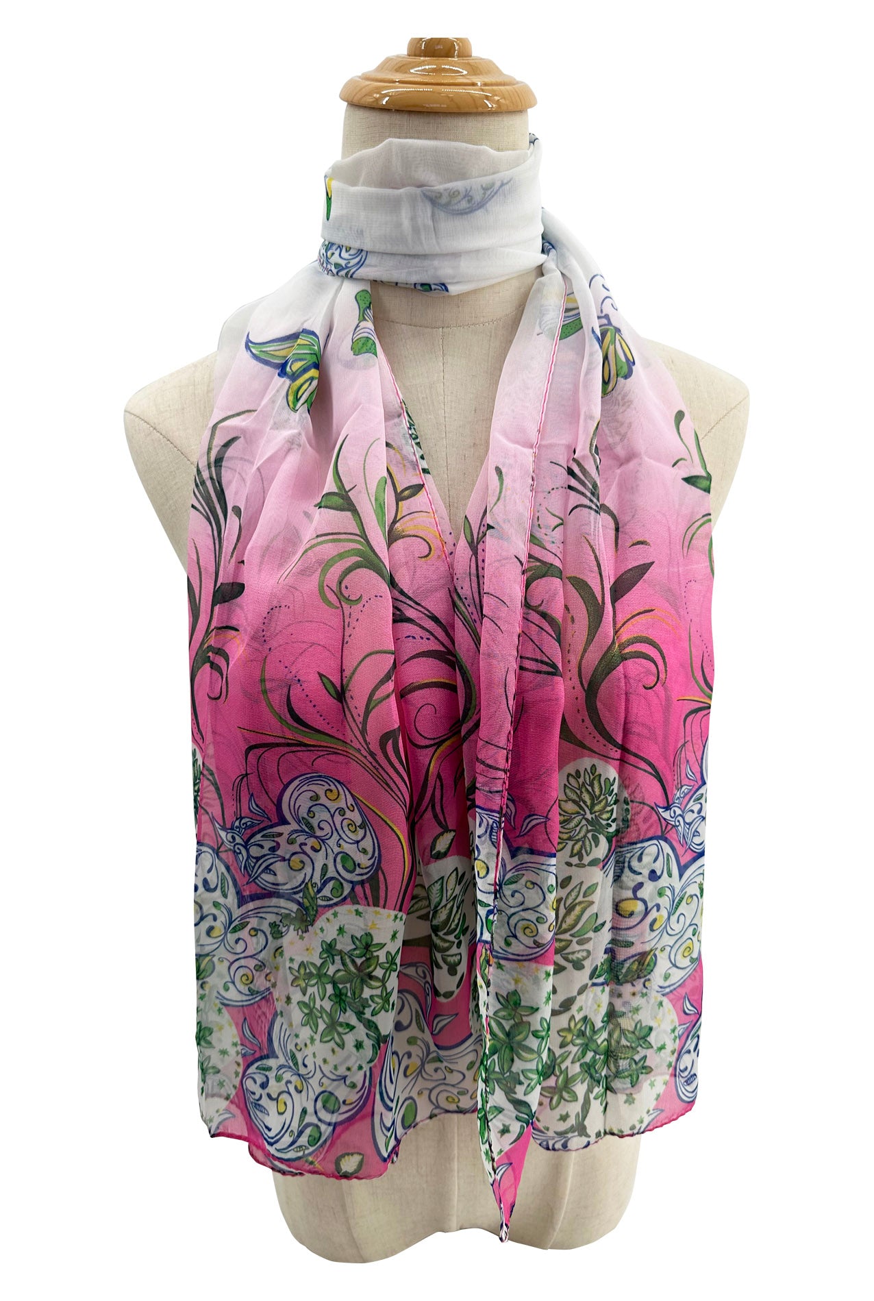 SF2333-834 Butterfly Garden Chiffon Scarves