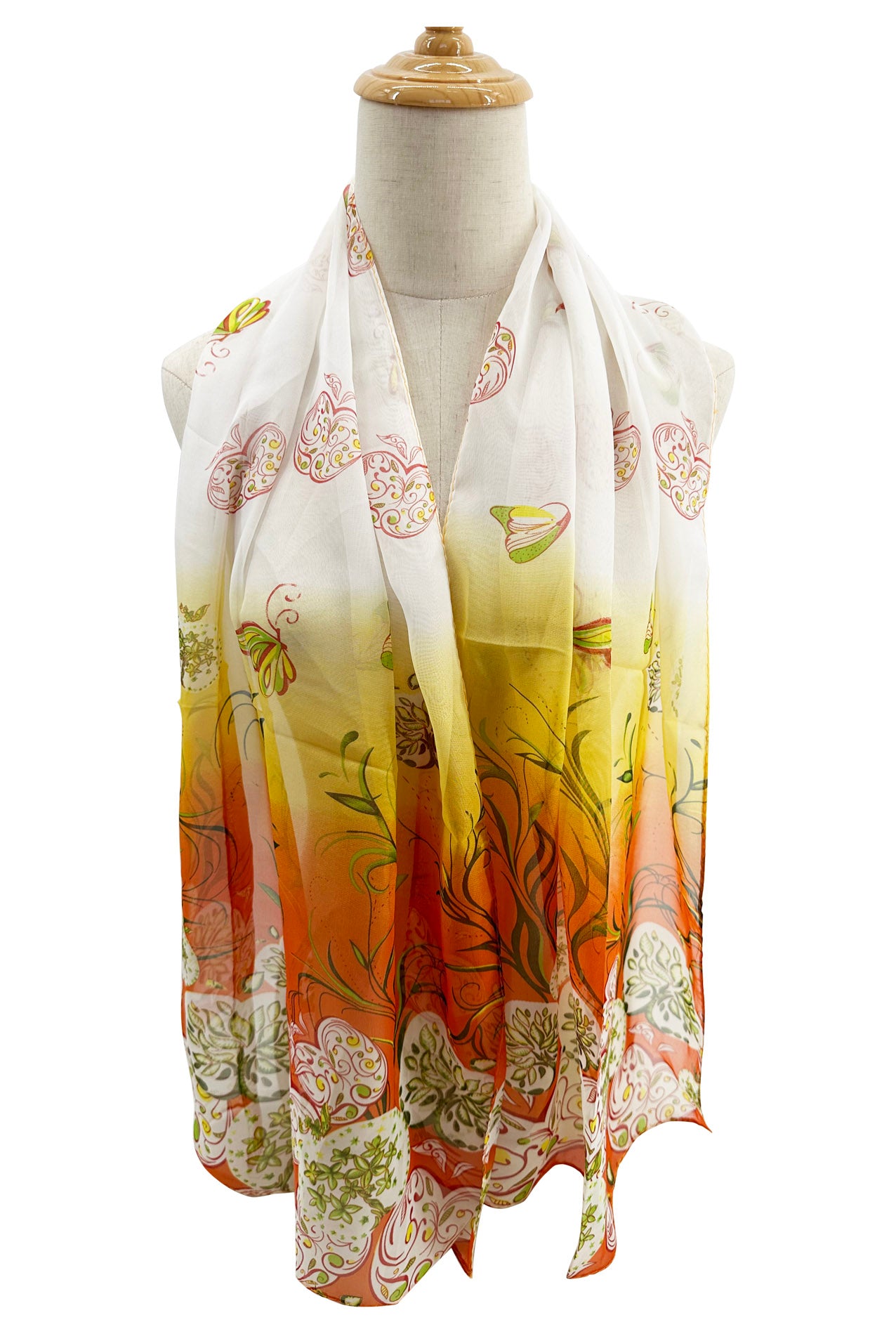 SF2333-834 Butterfly Garden Chiffon Scarves