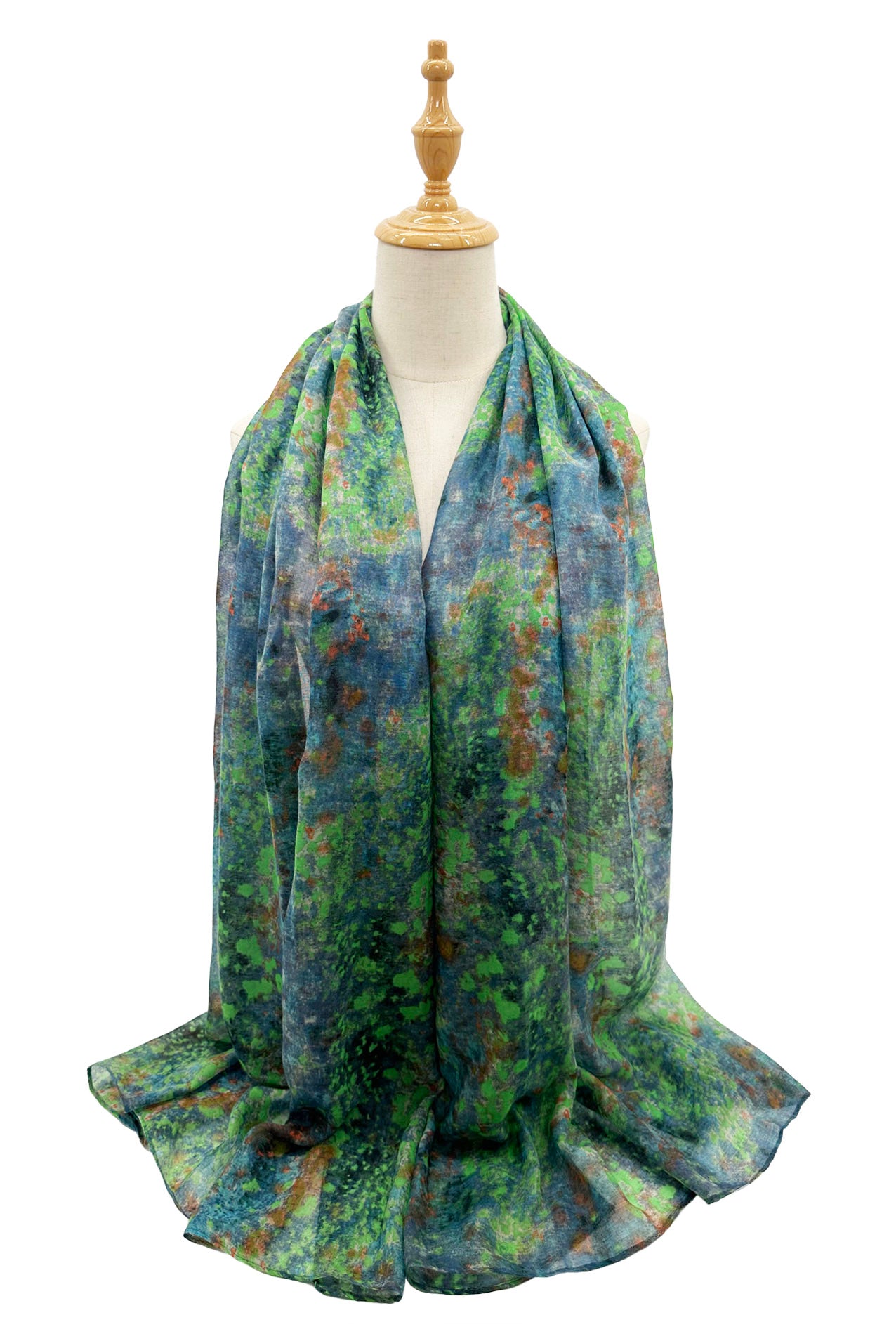 SF2368-948 Colourful Sprinkles Pattern Cotton Mix Scarf