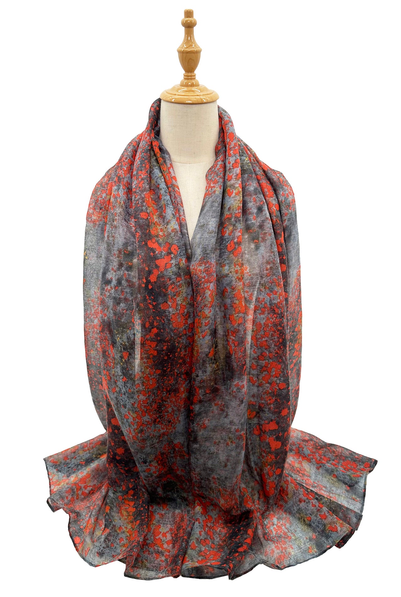 SF2368-948 Colourful Sprinkles Pattern Cotton Mix Scarf