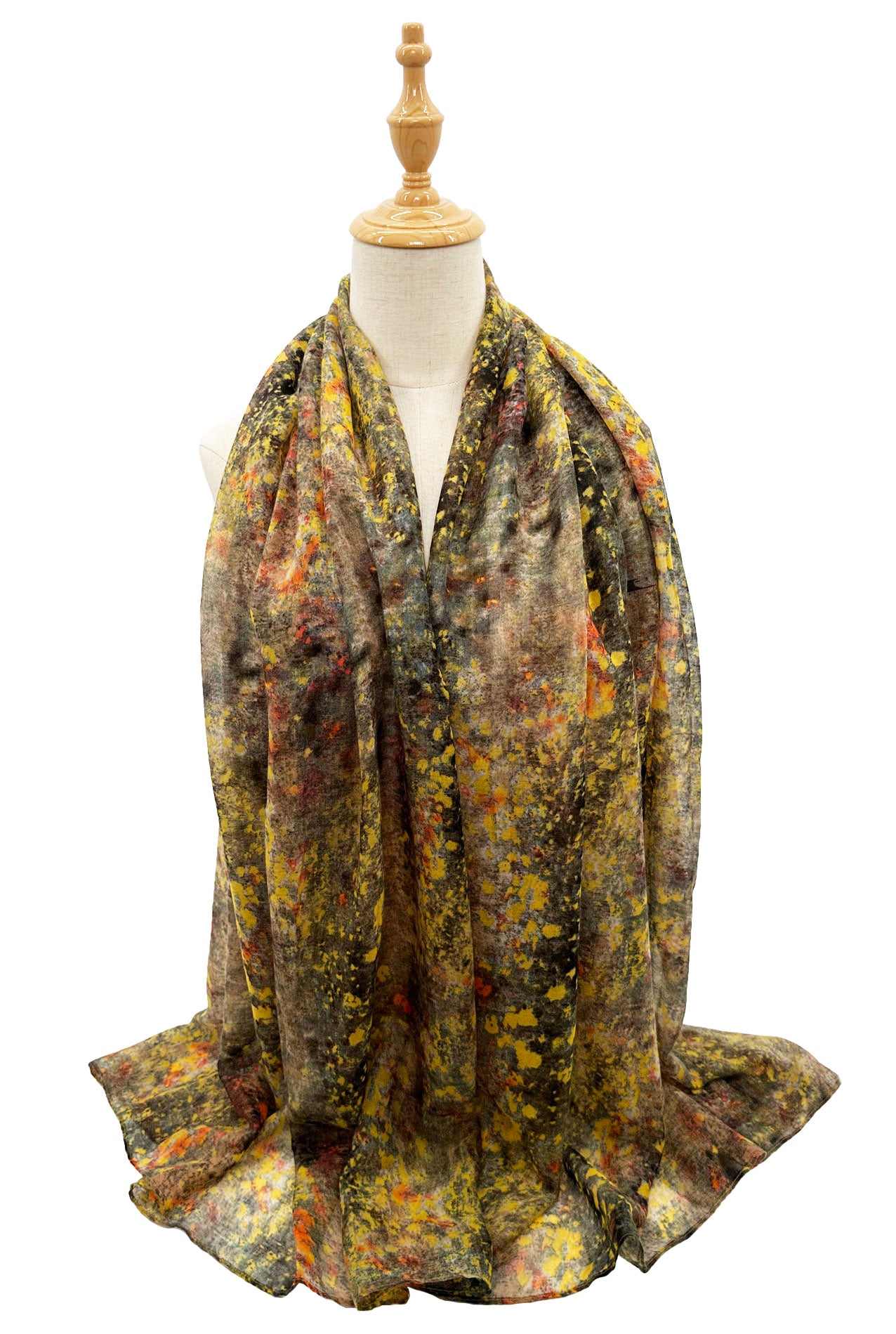 SF2368-948 Colourful Sprinkles Pattern Cotton Mix Scarf