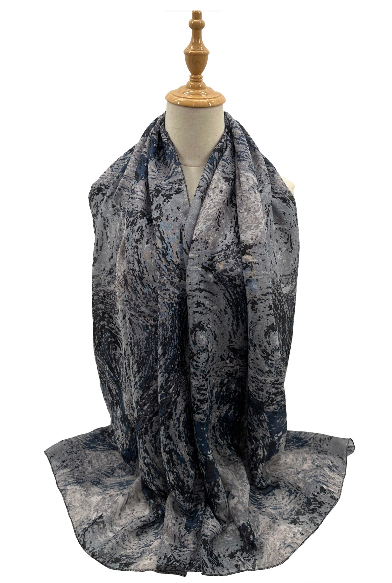 SF2368-950 Spiral Galaxies Pattern Cotton Mix Scarf