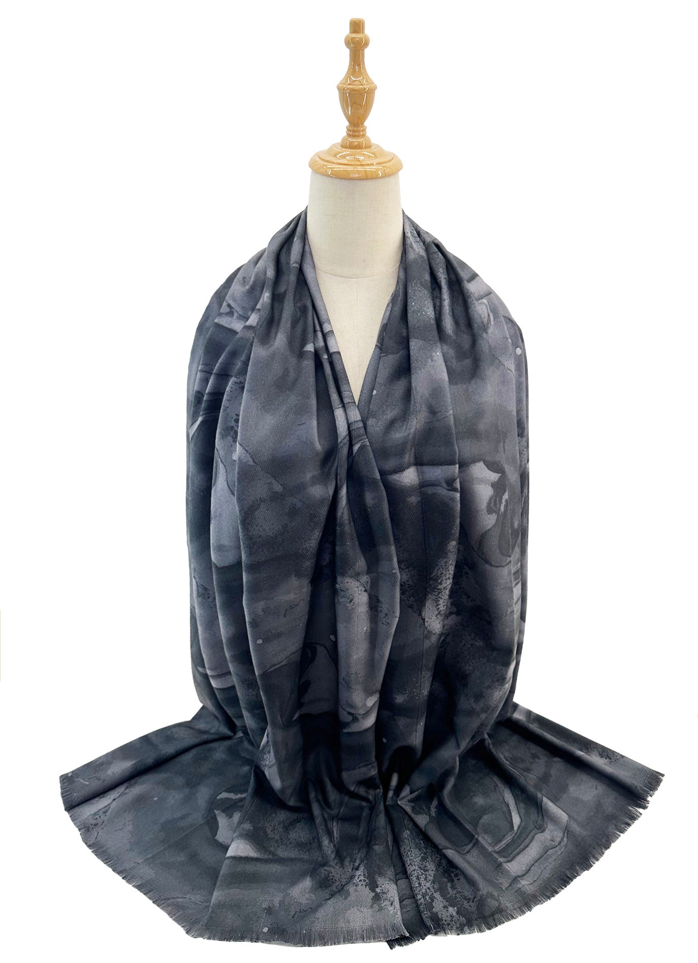 SF2411-111 Abstract Fluid Art Scarf Wrap