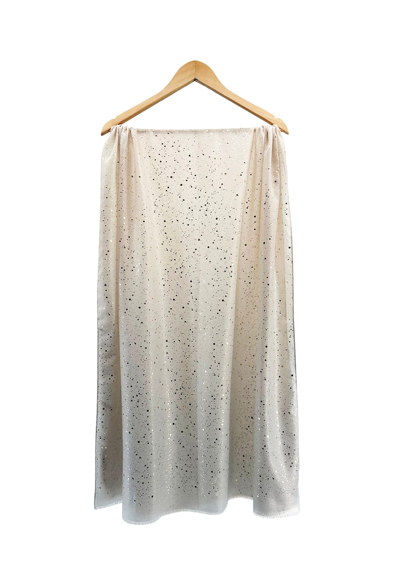 SF24110-025 Soft Shining Glittery Galaxy Design Cotton Mix Scarf