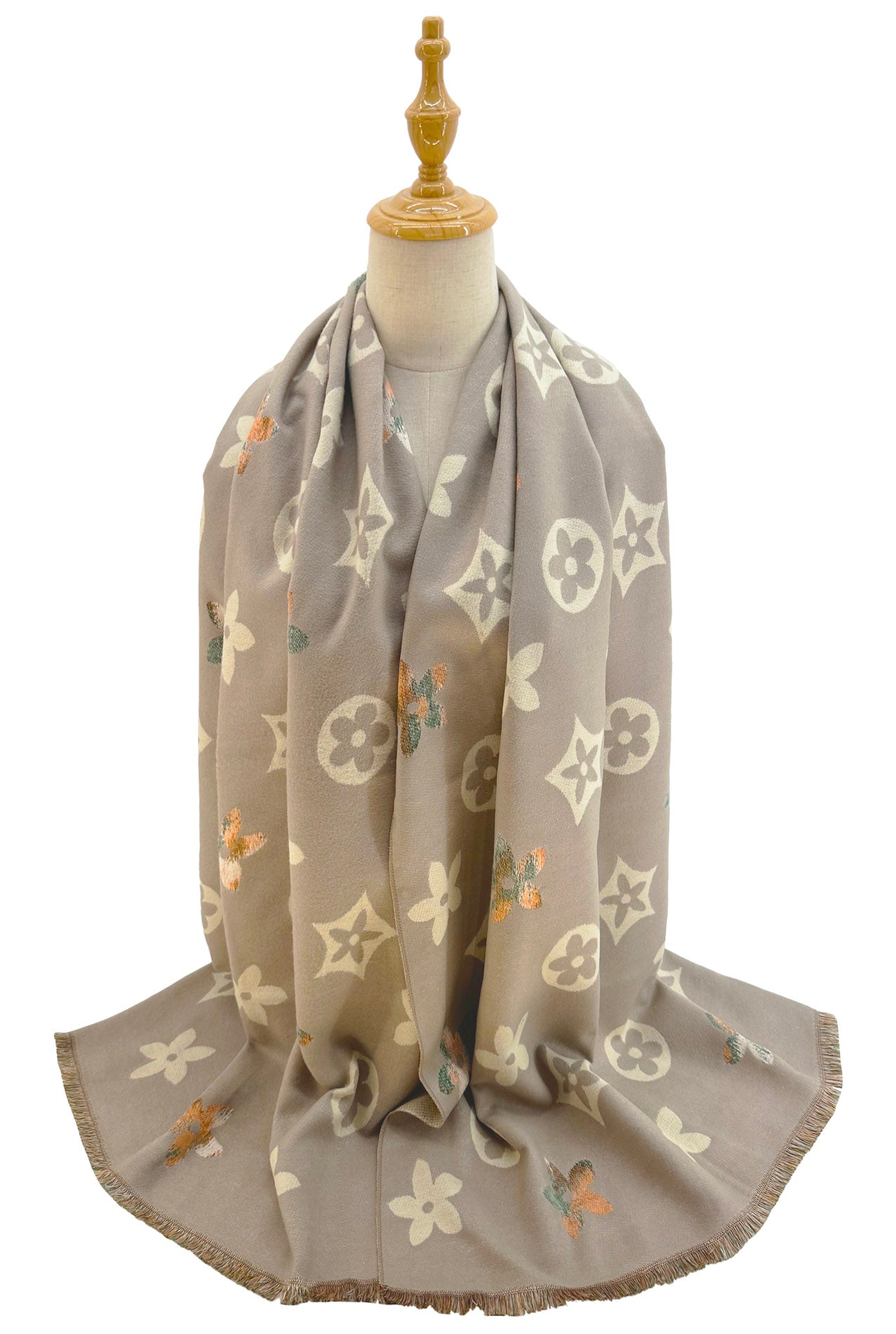 SF24138-132 Luxurious Floral Fusion Scarf