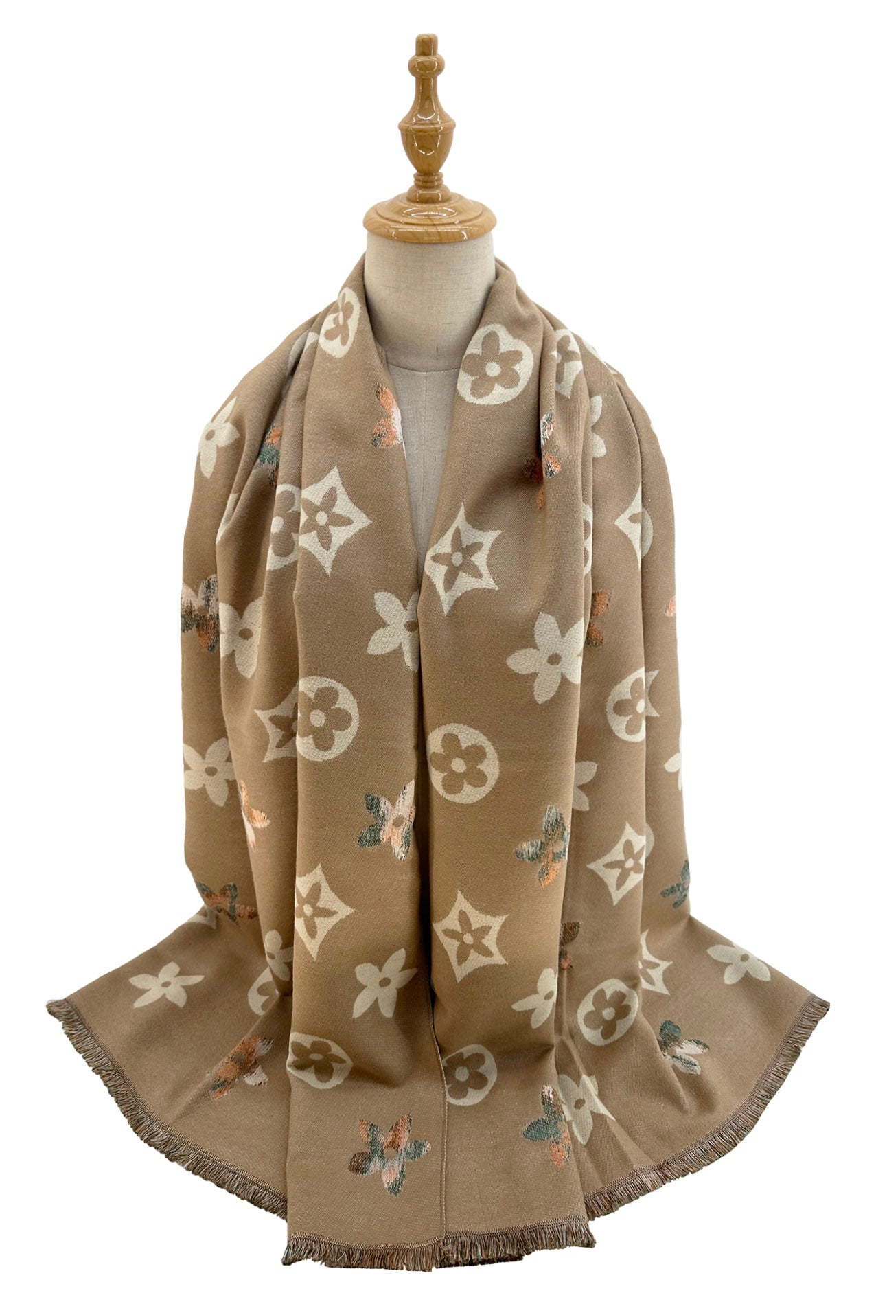 SF24138-132 Luxurious Floral Fusion Scarf