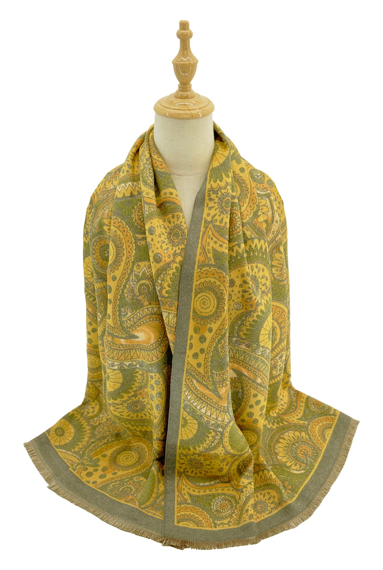 SF24145-149 Paisley Garden Print Scarf Wrap