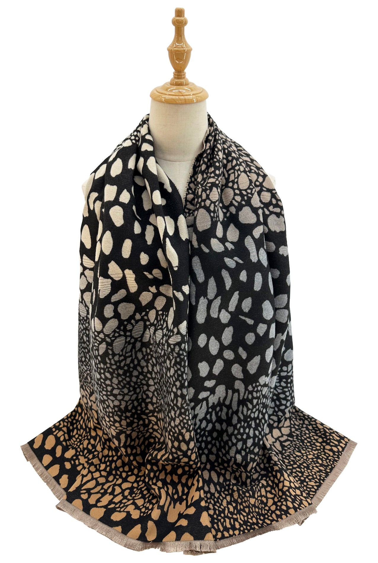 SF24168-118 Colourful Spotted Symphony Print Scarf