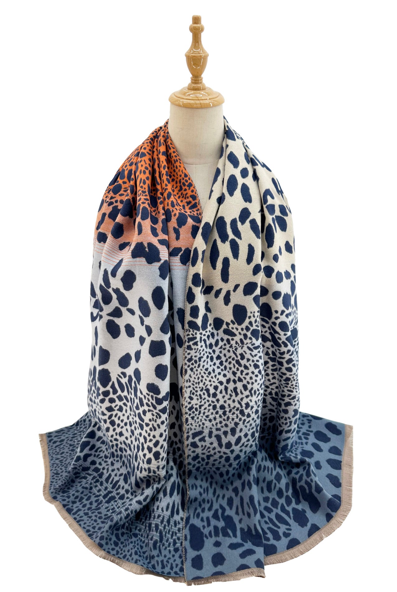 SF24168-118 Colourful Spotted Symphony Print Scarf