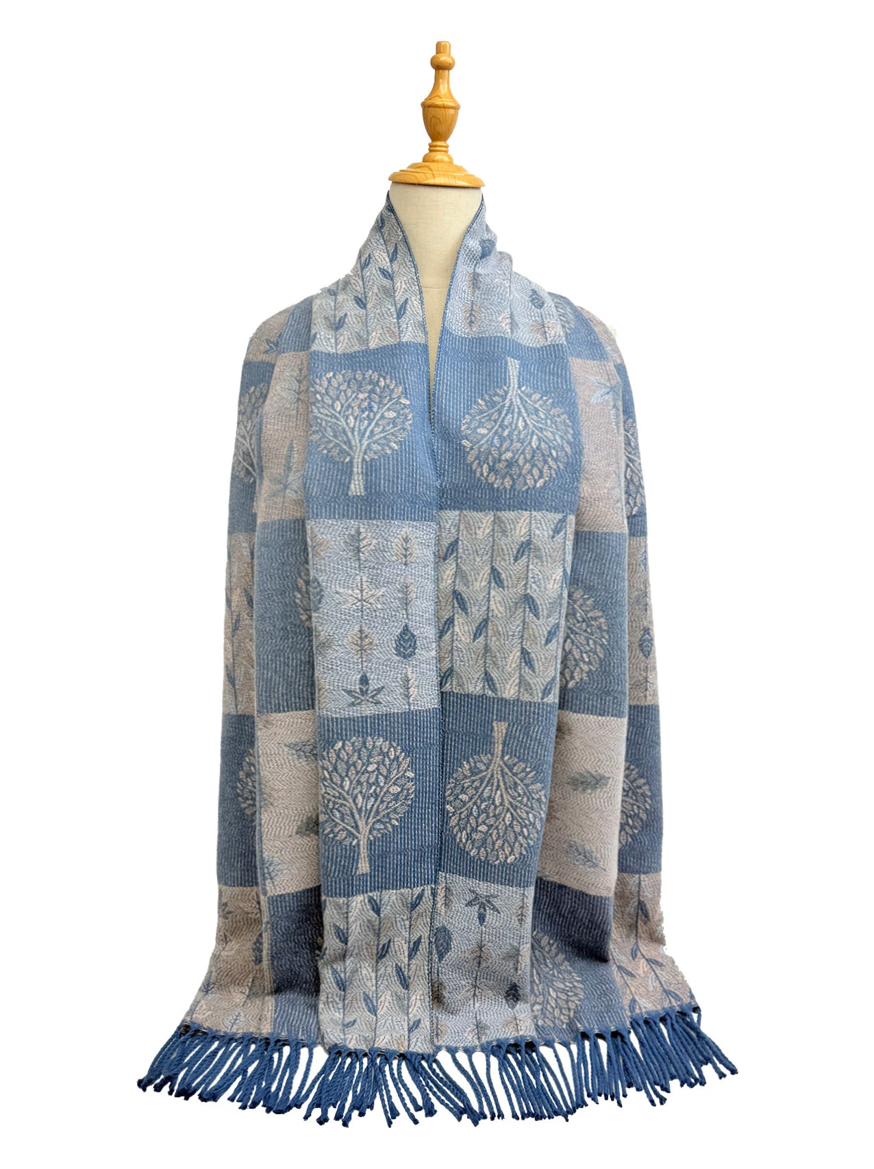 SF24168-146 Mulberry Trees and Assorted Leaves Printing Scarf