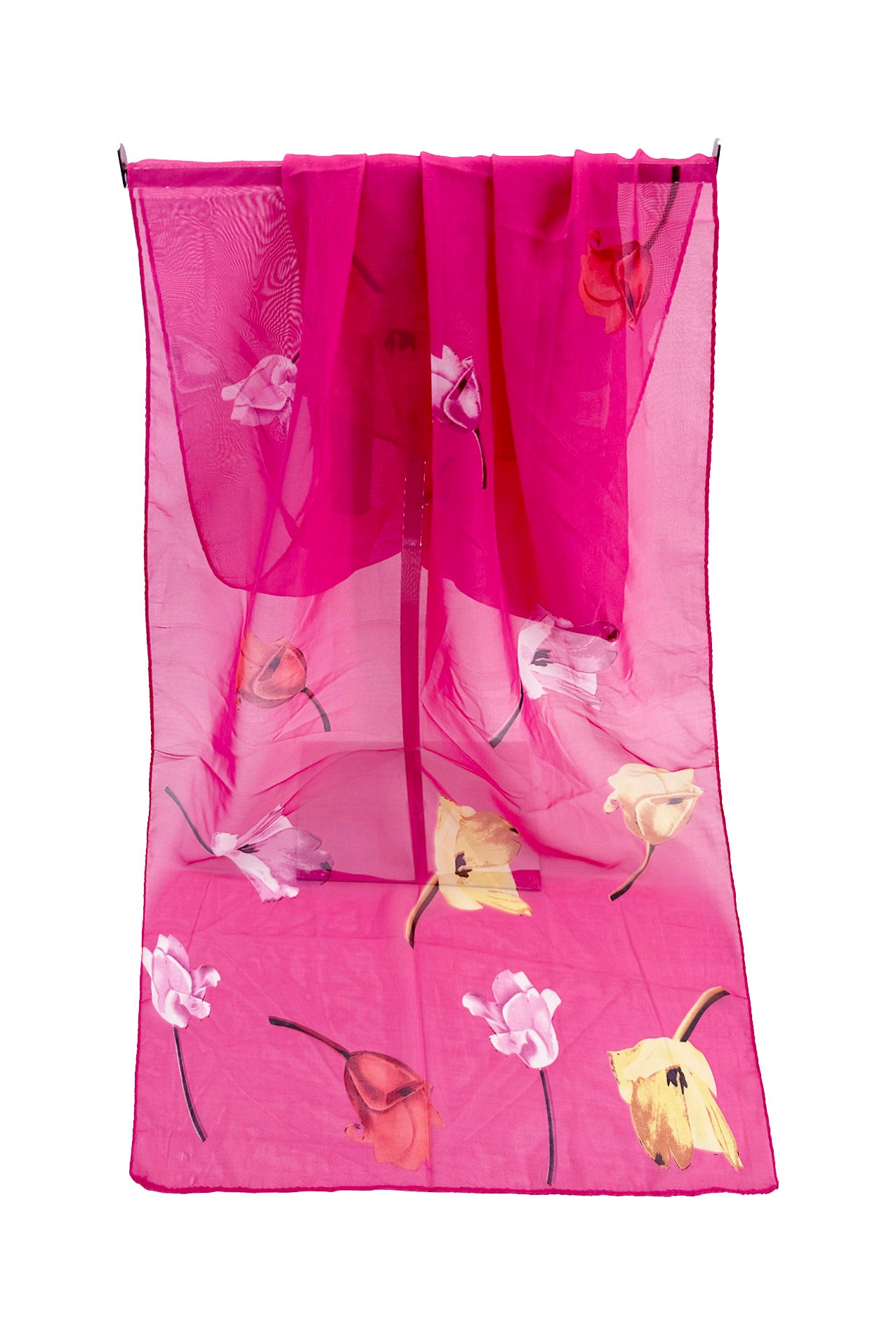 SF2433-056 Colourful Flying Tulips Chiffon Scarf