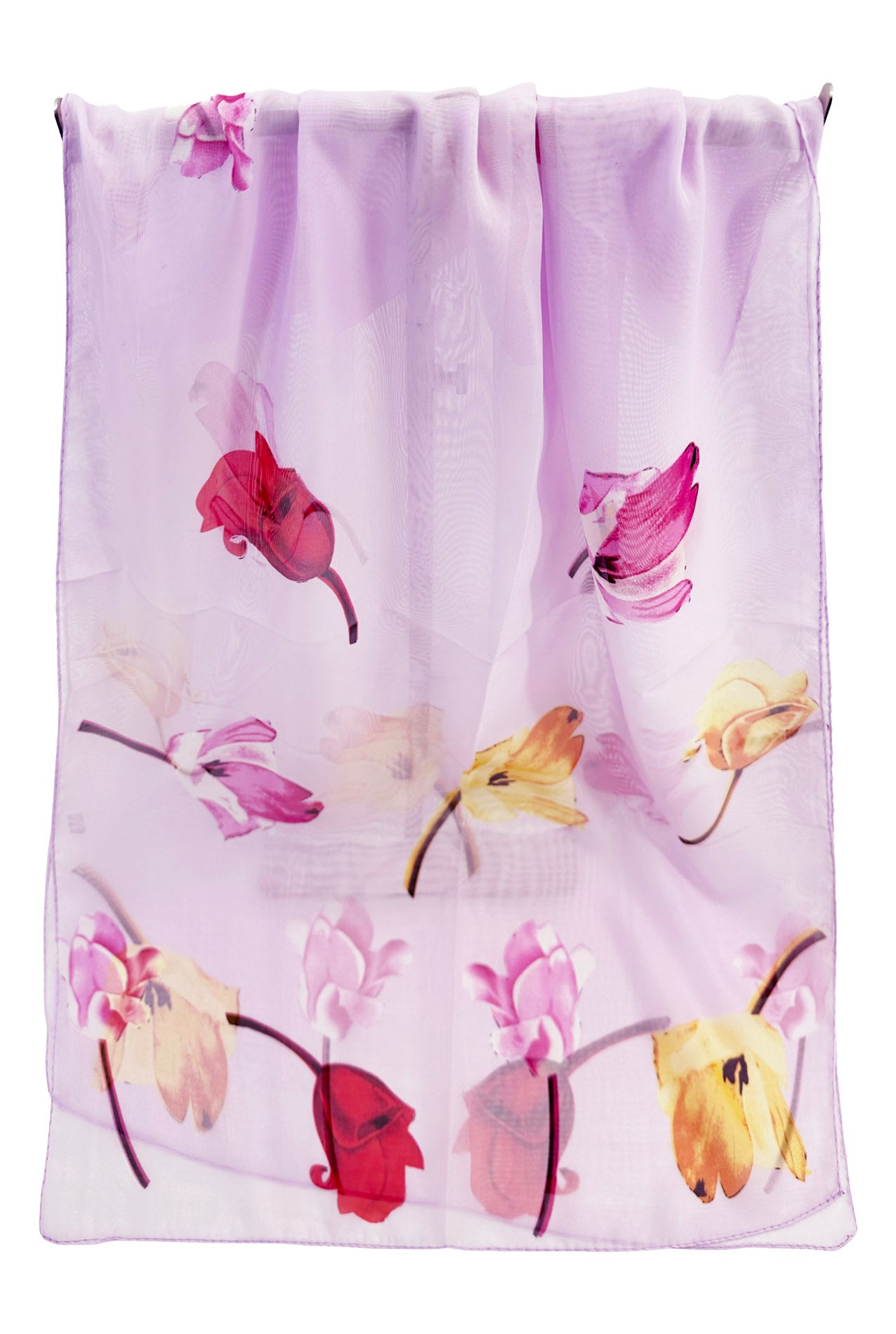 SF2433-056 Colourful Flying Tulips Chiffon Scarf