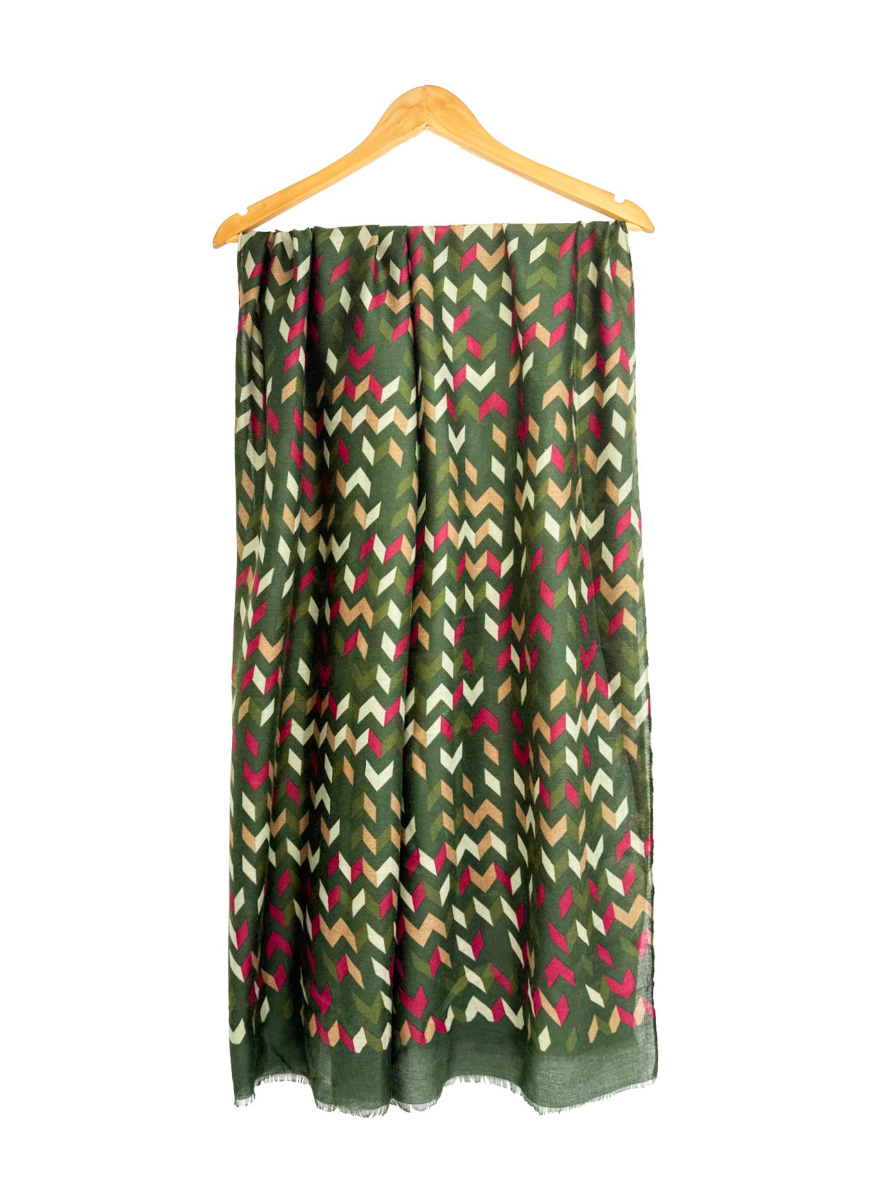 SF25090-242 Zig Zag Lines Printing Scarf