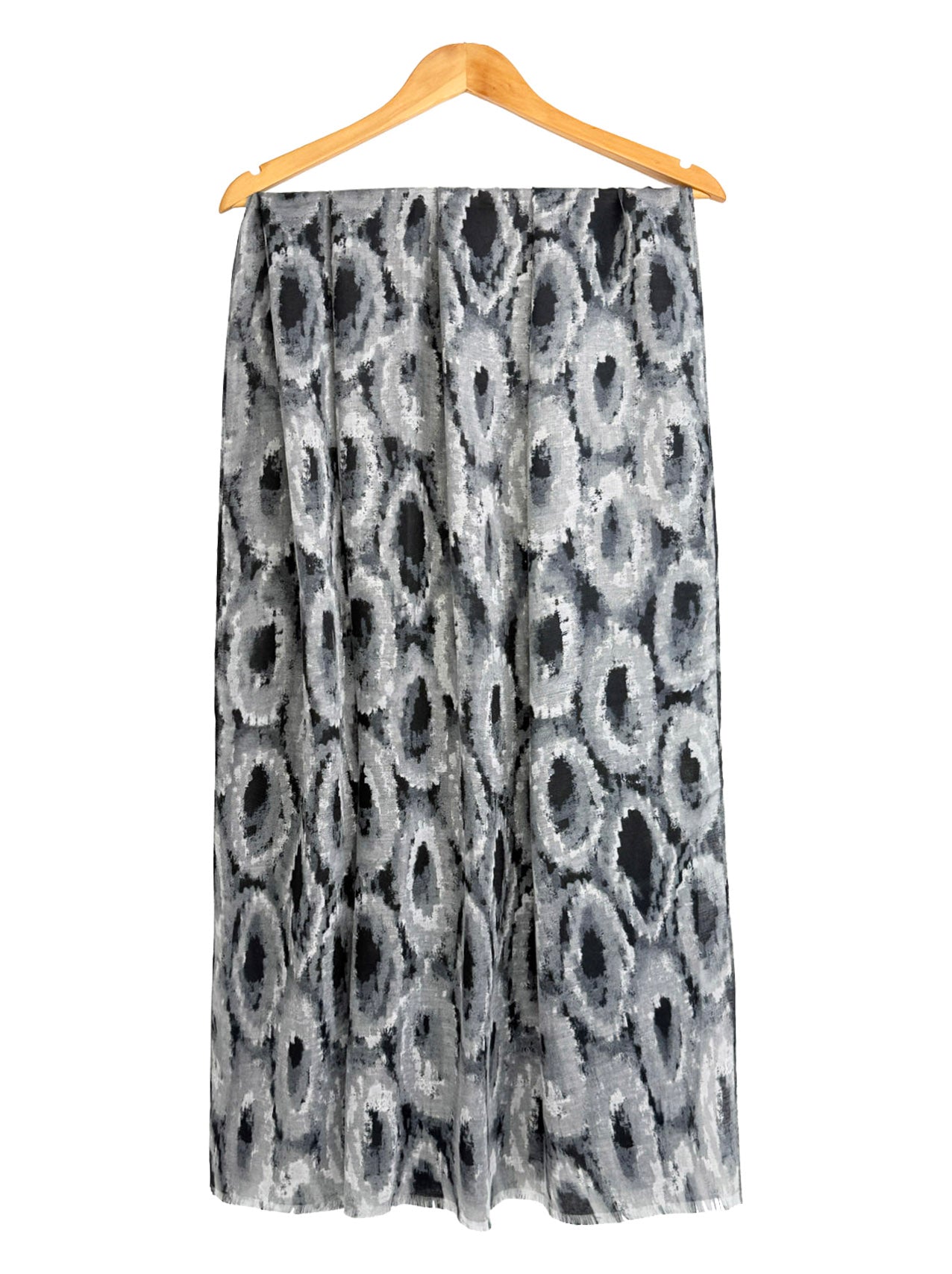 SF25090-273 Abstract Circles Printing Scarf