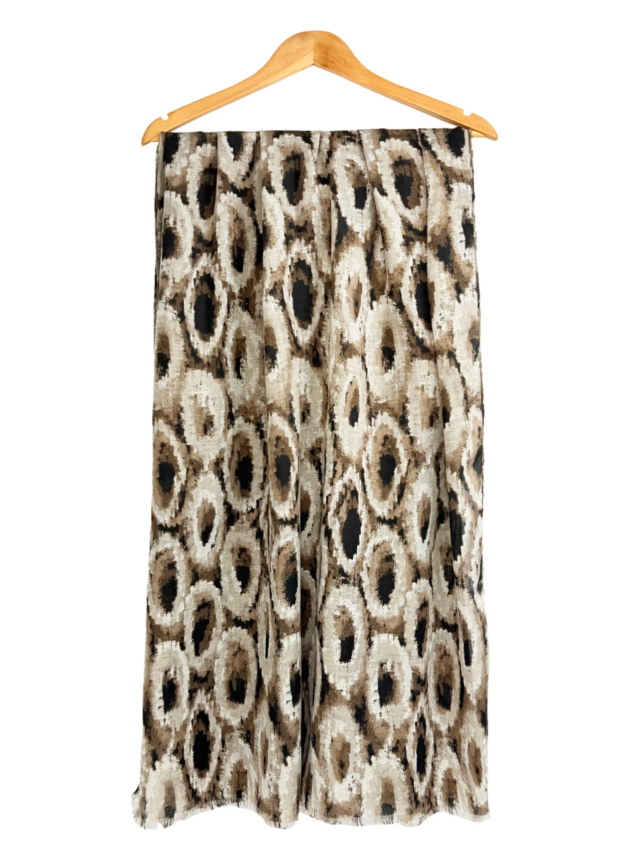 SF25090-273 Abstract Circles Printing Scarf