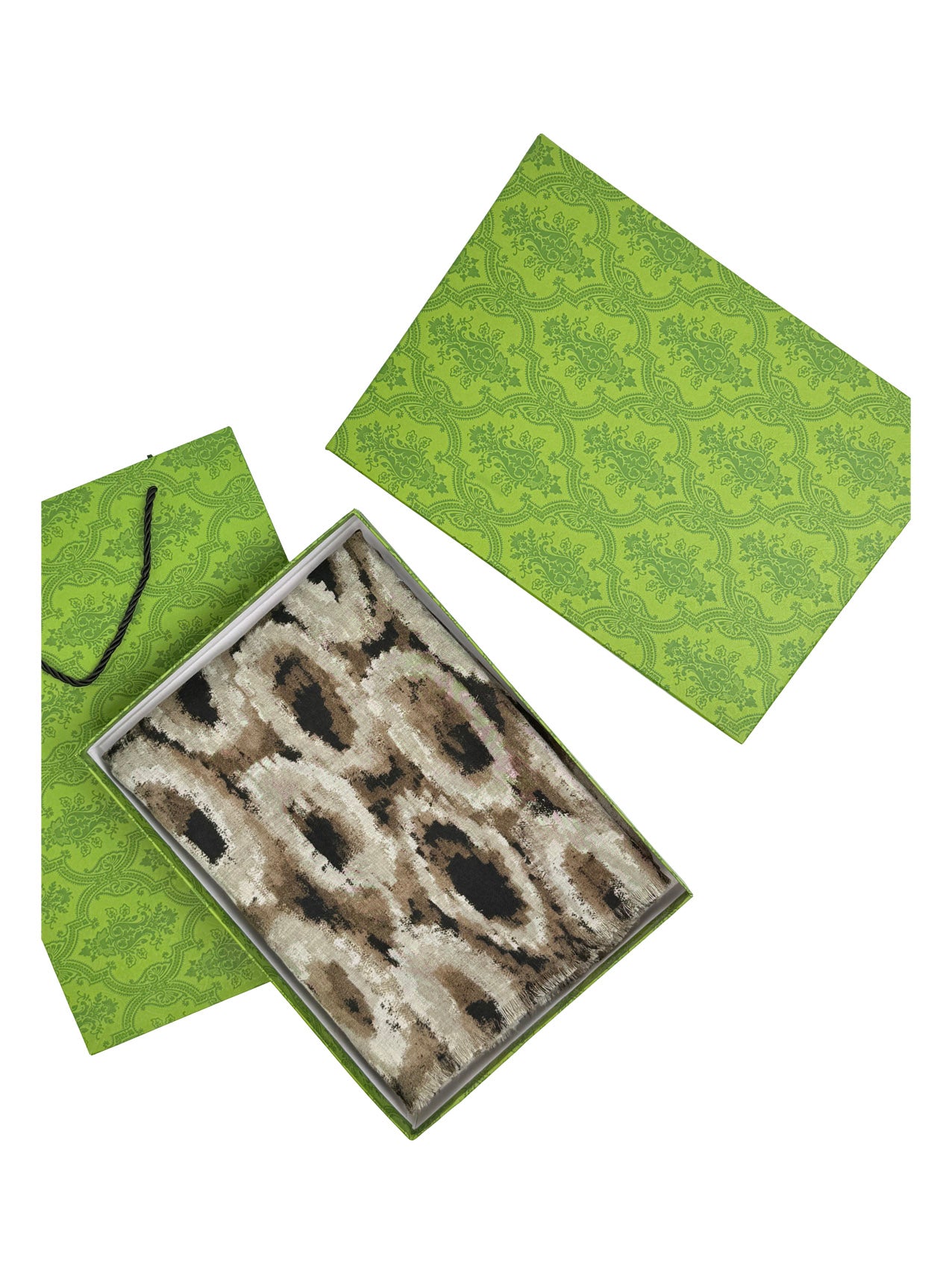 SF25090-273 Abstract Circles Printing Scarf