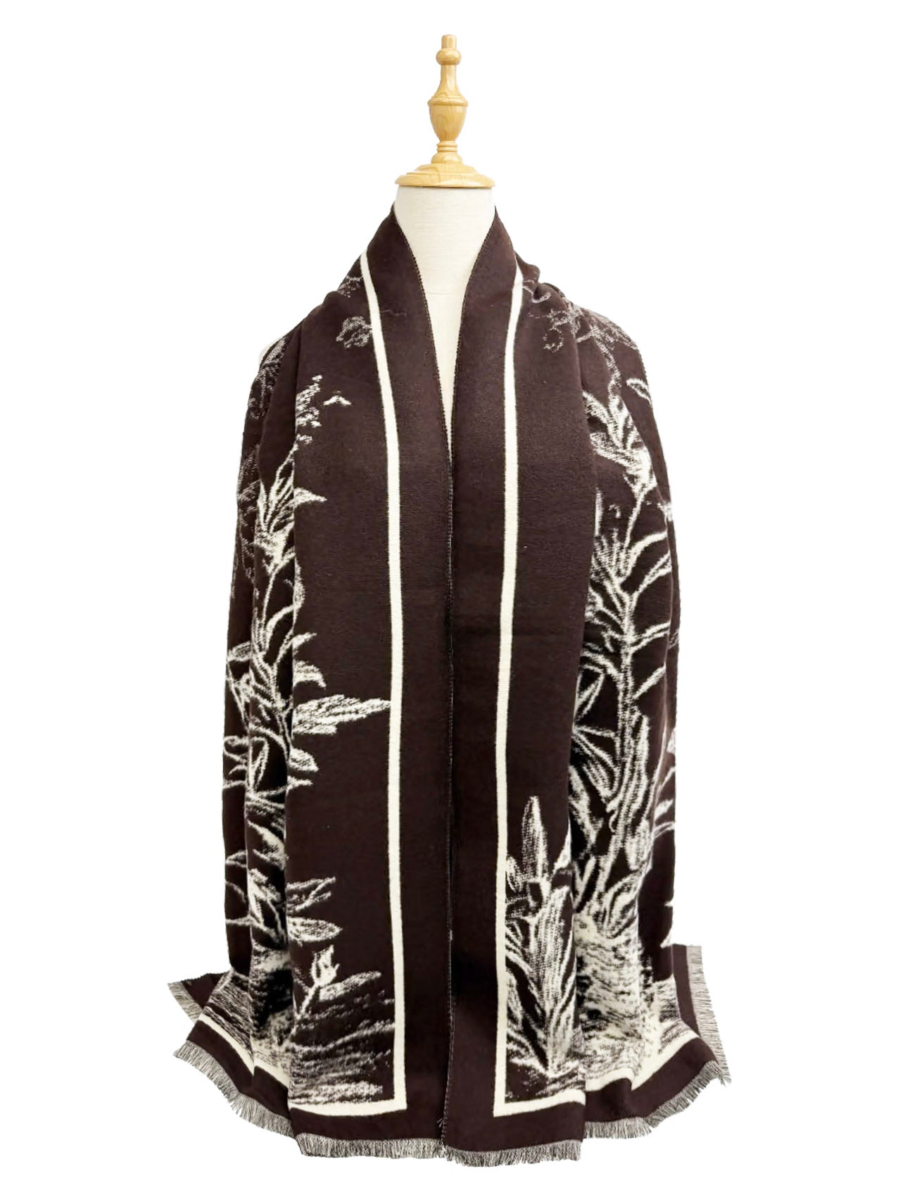SF25115-175 Soft Botanical Printing Scarf