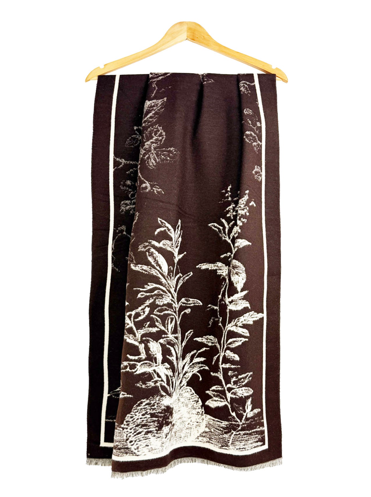 SF25115-175 Soft Botanical Printing Scarf