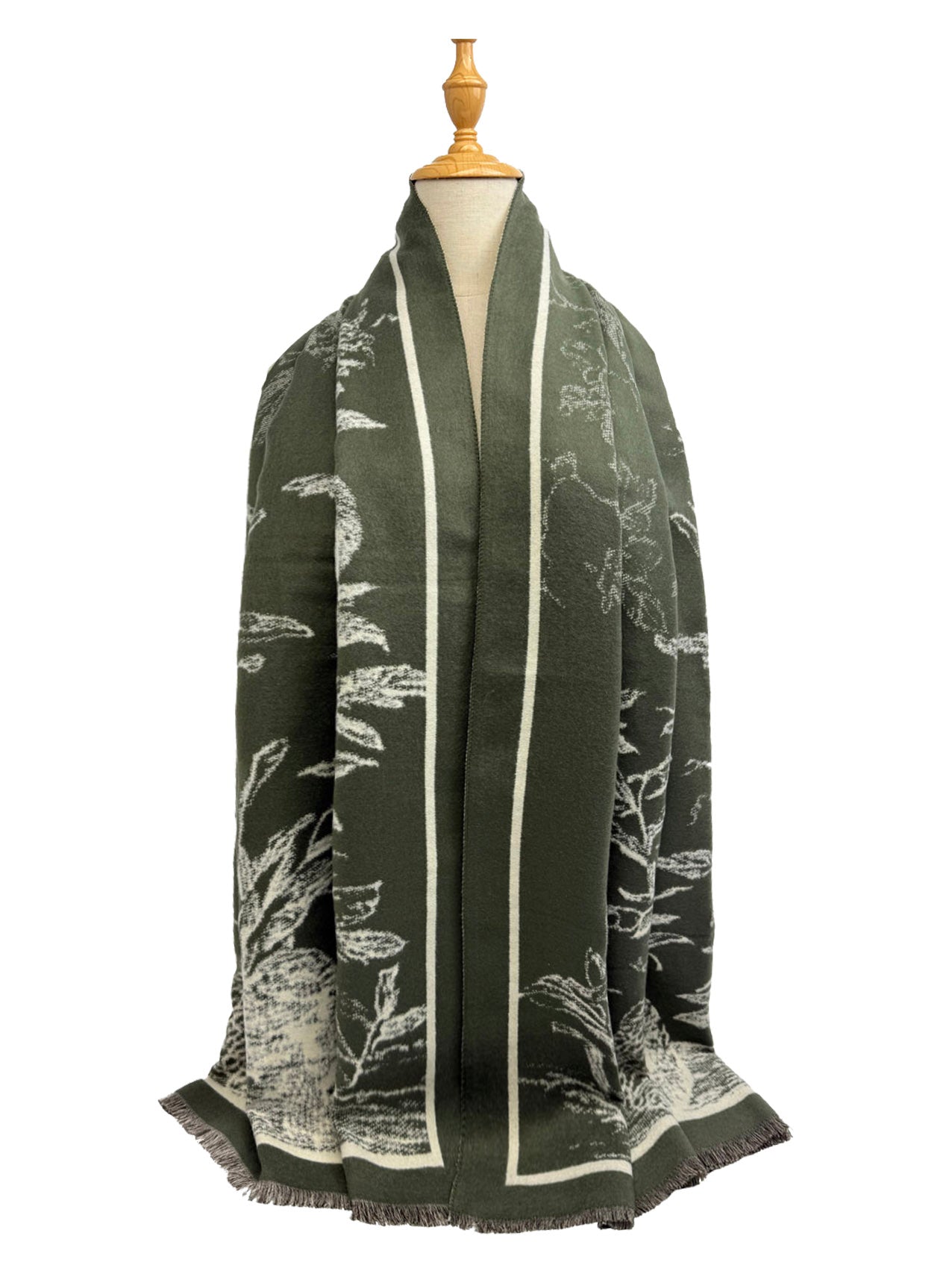 SF25115-175 Soft Botanical Printing Scarf
