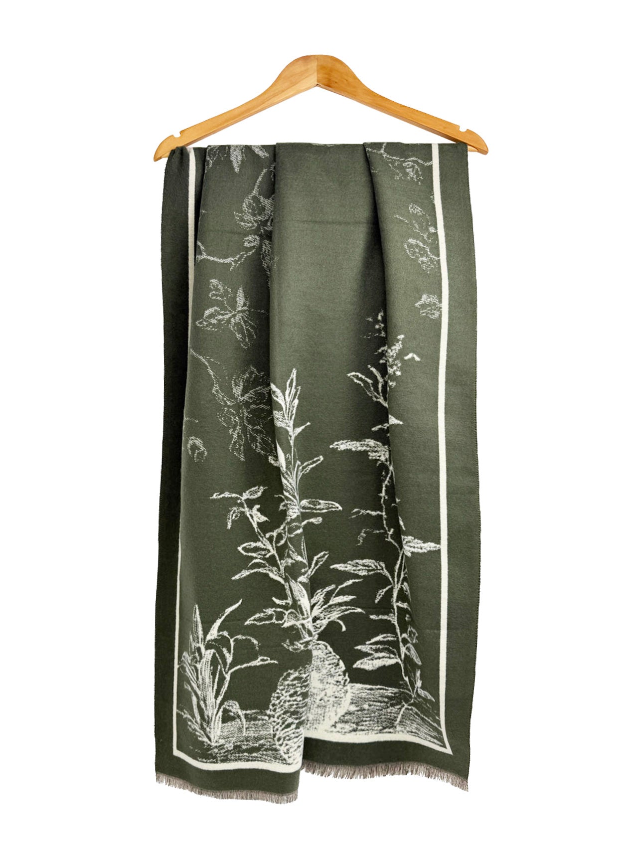 SF25115-175 Soft Botanical Printing Scarf