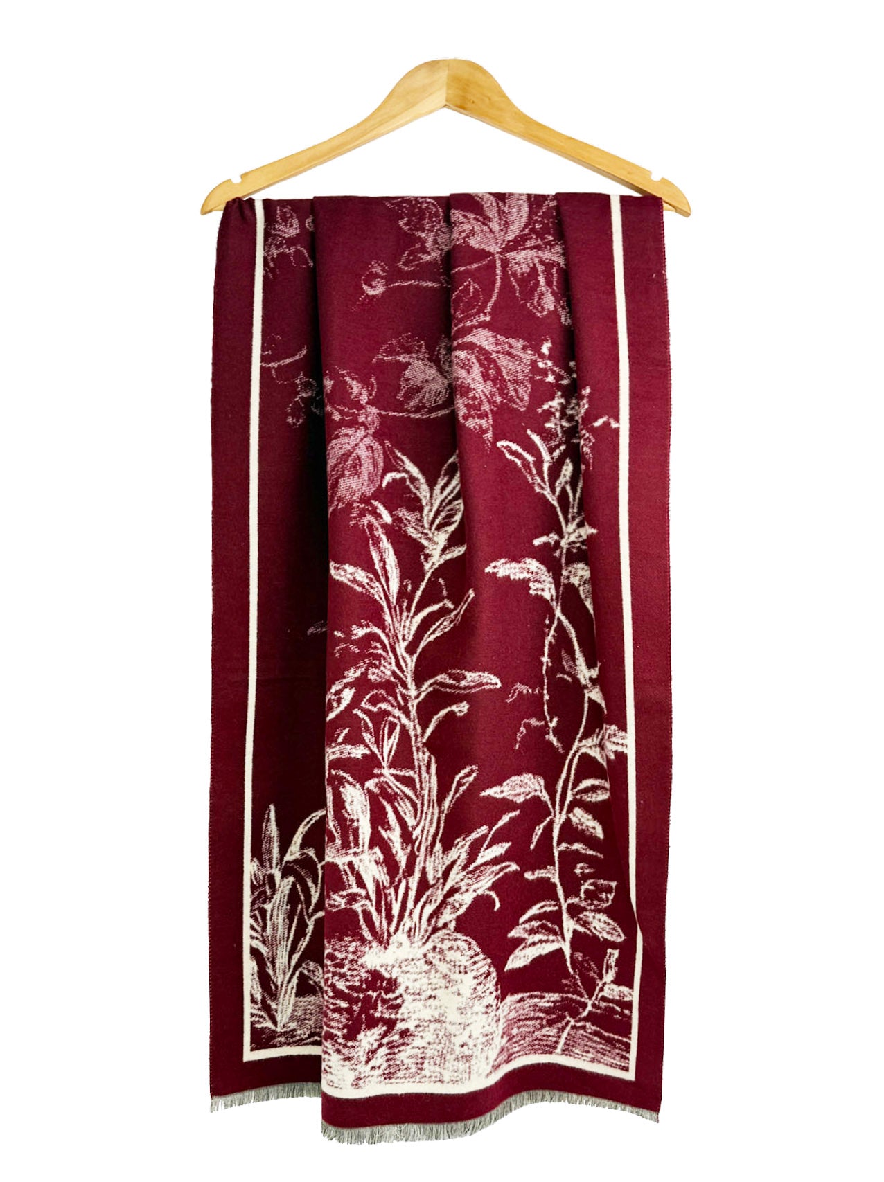 SF25115-175 Soft Botanical Printing Scarf