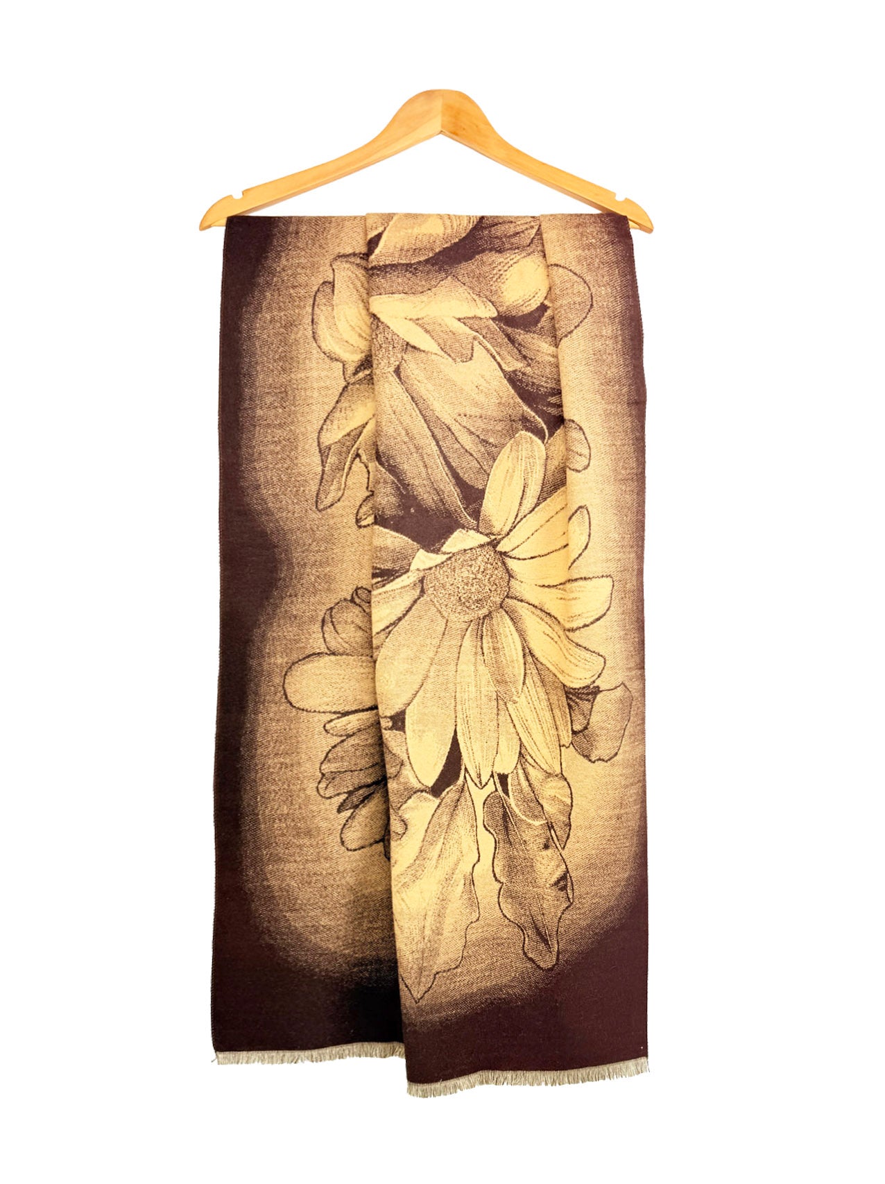 SF25115-178 Soft Sunflower Printing Scarf
