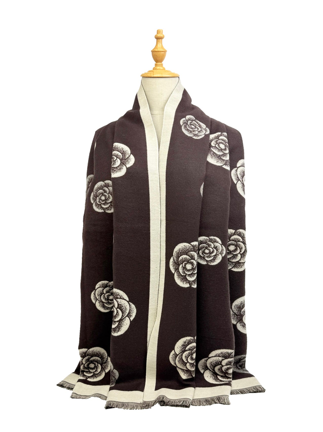 SF25115-218 Elegant Floral Printing Scarf