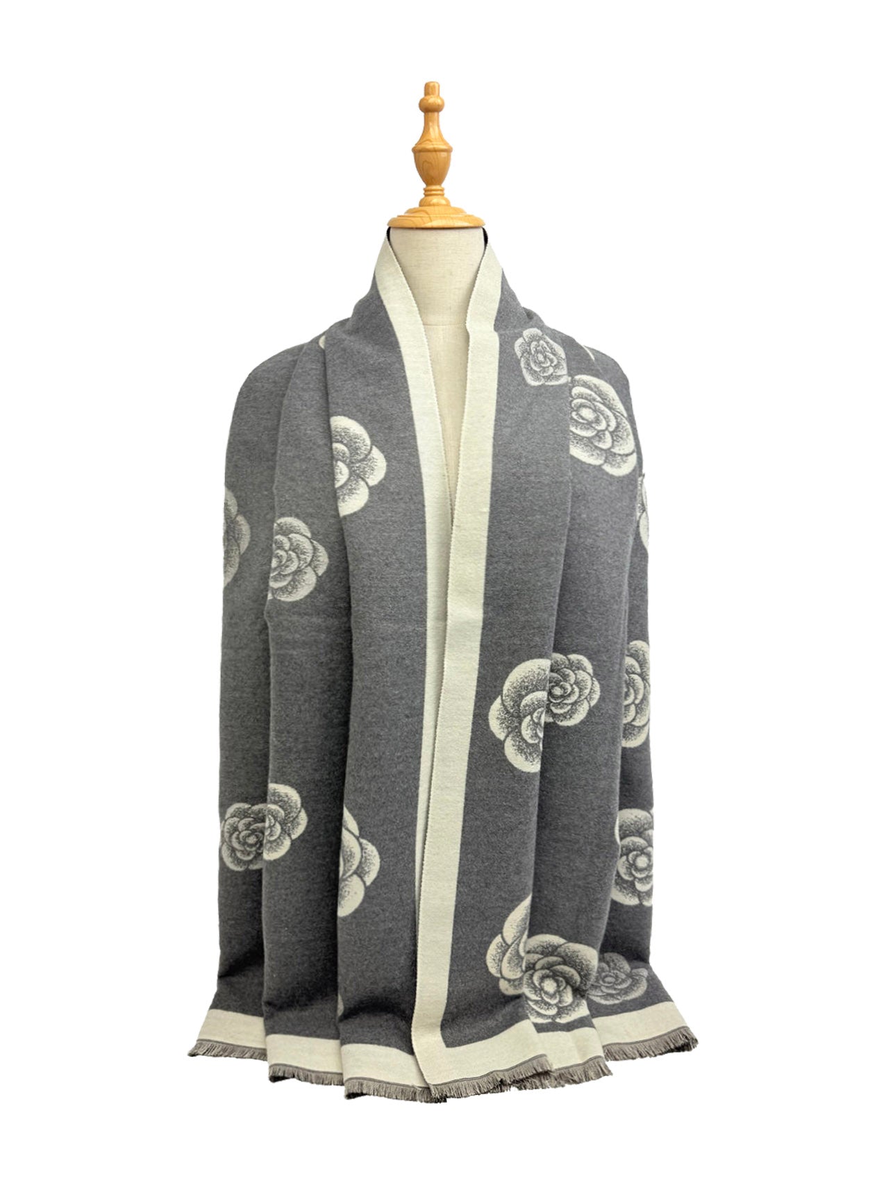 SF25115-218 Elegant Floral Printing Scarf